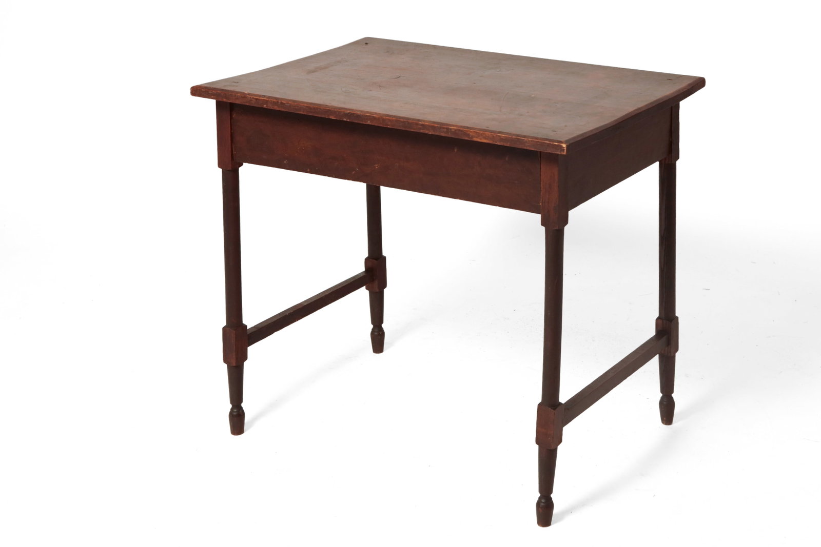 LATE SHERATON TABLE WITH ORIGINAL GRAIN PAINT. (1 of 9)