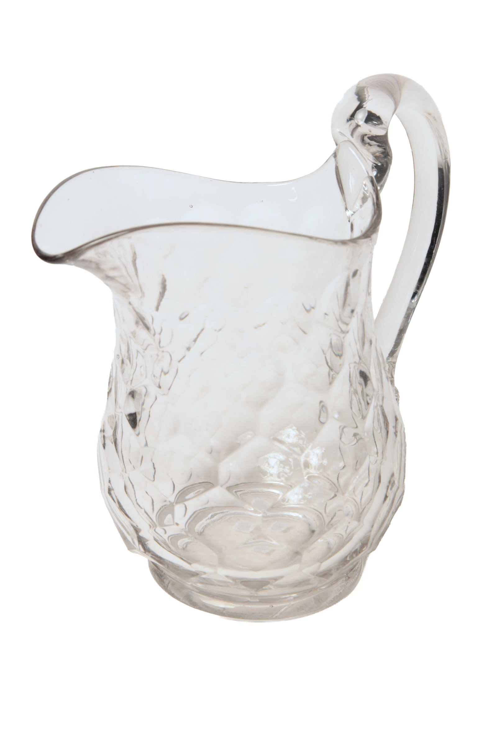 FOUR CLEAR FLINT GLASS ITEMS. - 3