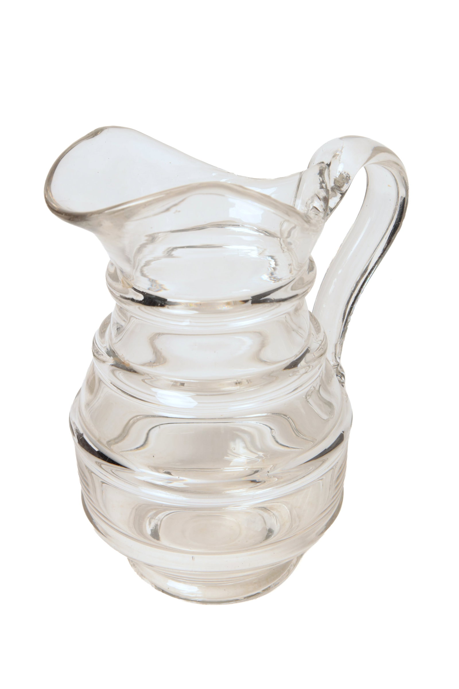 FOUR CLEAR FLINT GLASS ITEMS. - 4