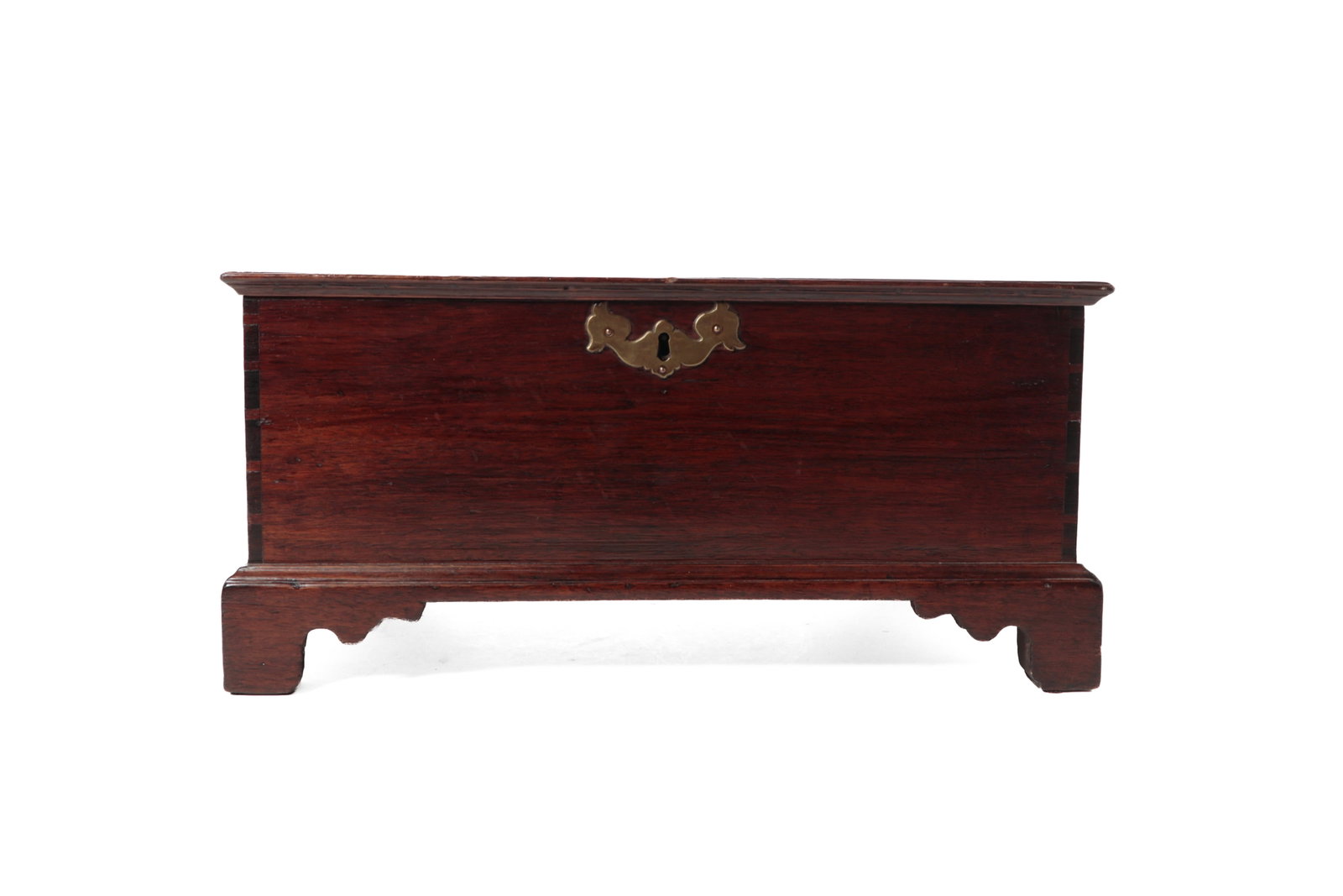PENNSYLVANIA CHIPPENDALE WALNUT DOCUMENT BOX. - 2