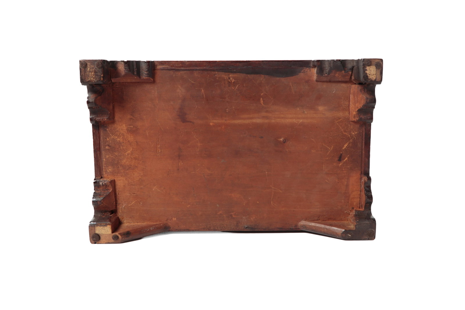 PENNSYLVANIA CHIPPENDALE WALNUT DOCUMENT BOX. - 6