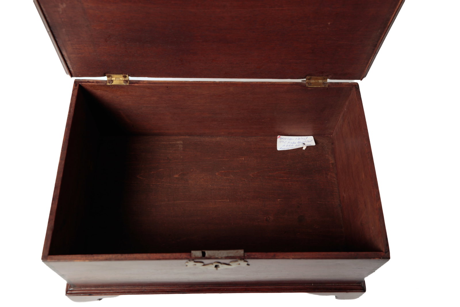 PENNSYLVANIA CHIPPENDALE WALNUT DOCUMENT BOX. - 7