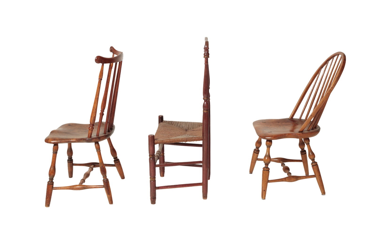 THREE EARLY CHAIRS. - 4