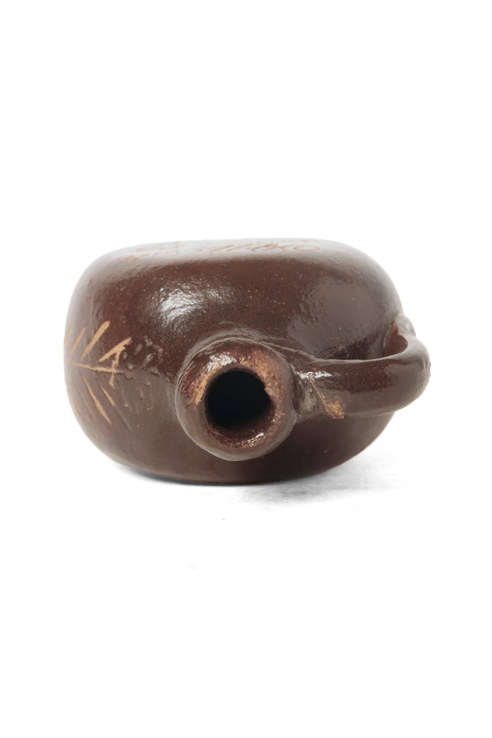 DIMINUTIVE SCRATCH JUG, DATED 1868. - 7