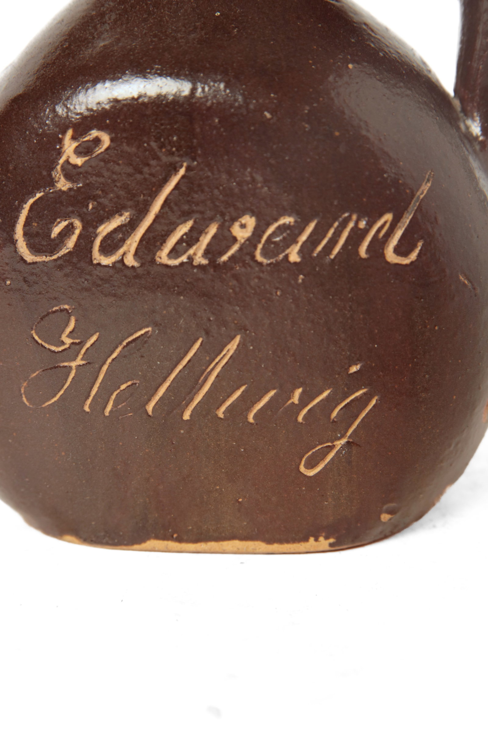 DIMINUTIVE SCRATCH JUG, DATED 1868. - 8