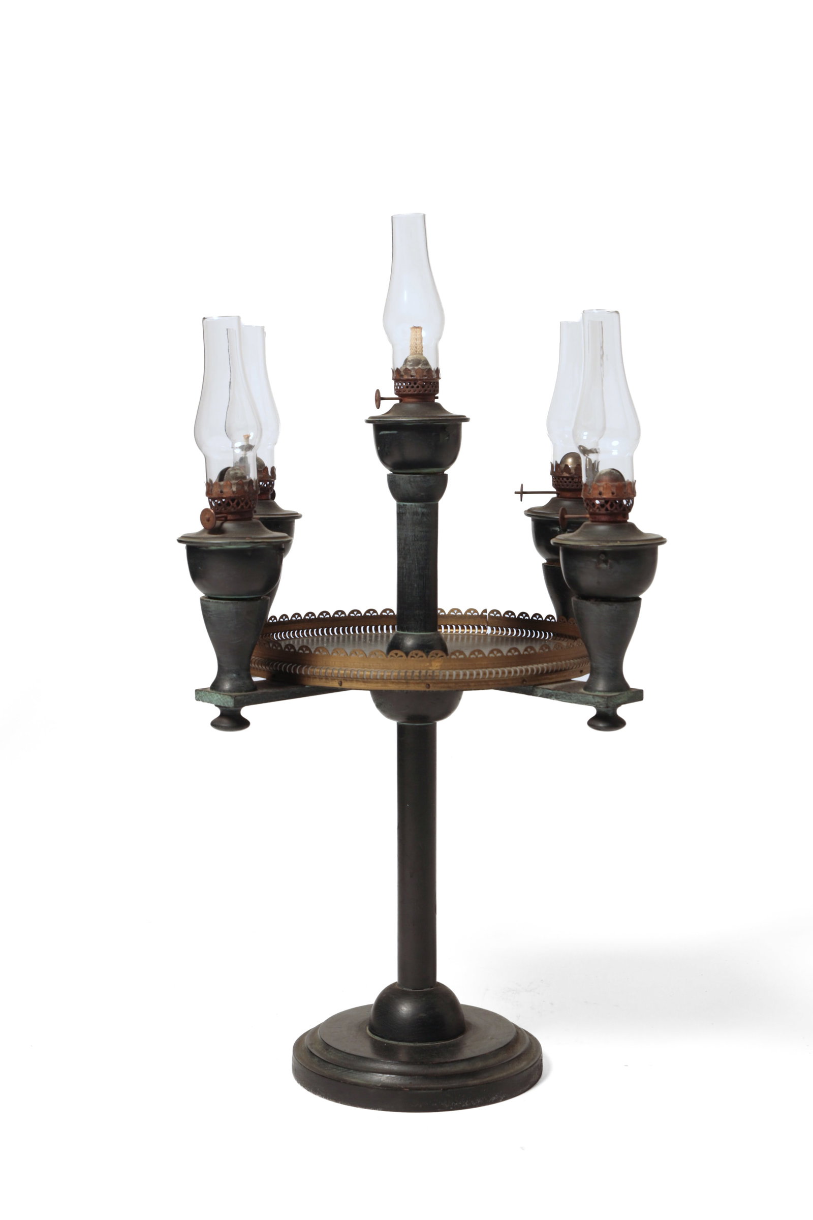 PRIMITIVE FIVE-LIGHT CANDELABRA. - 3