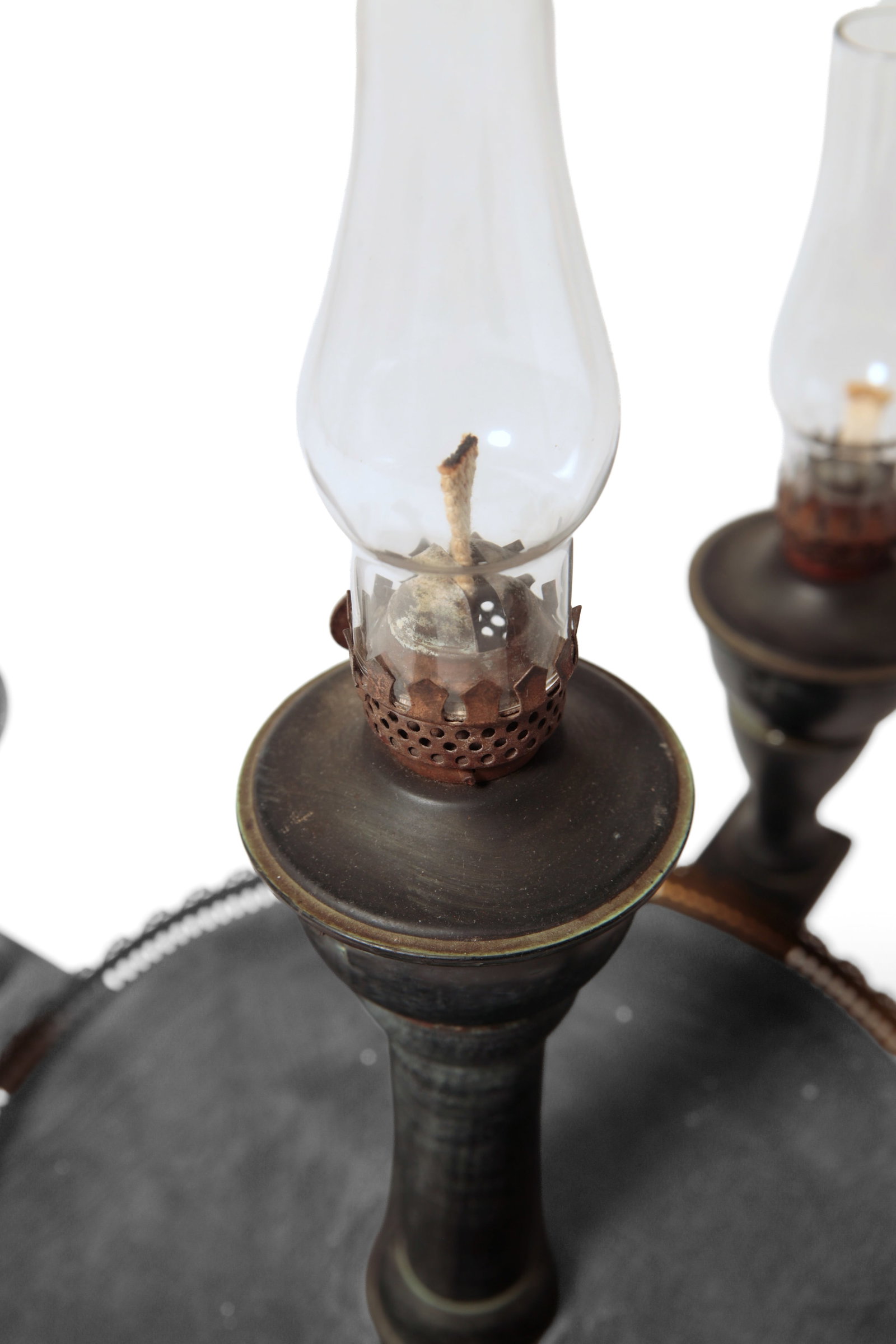 PRIMITIVE FIVE-LIGHT CANDELABRA. - 7