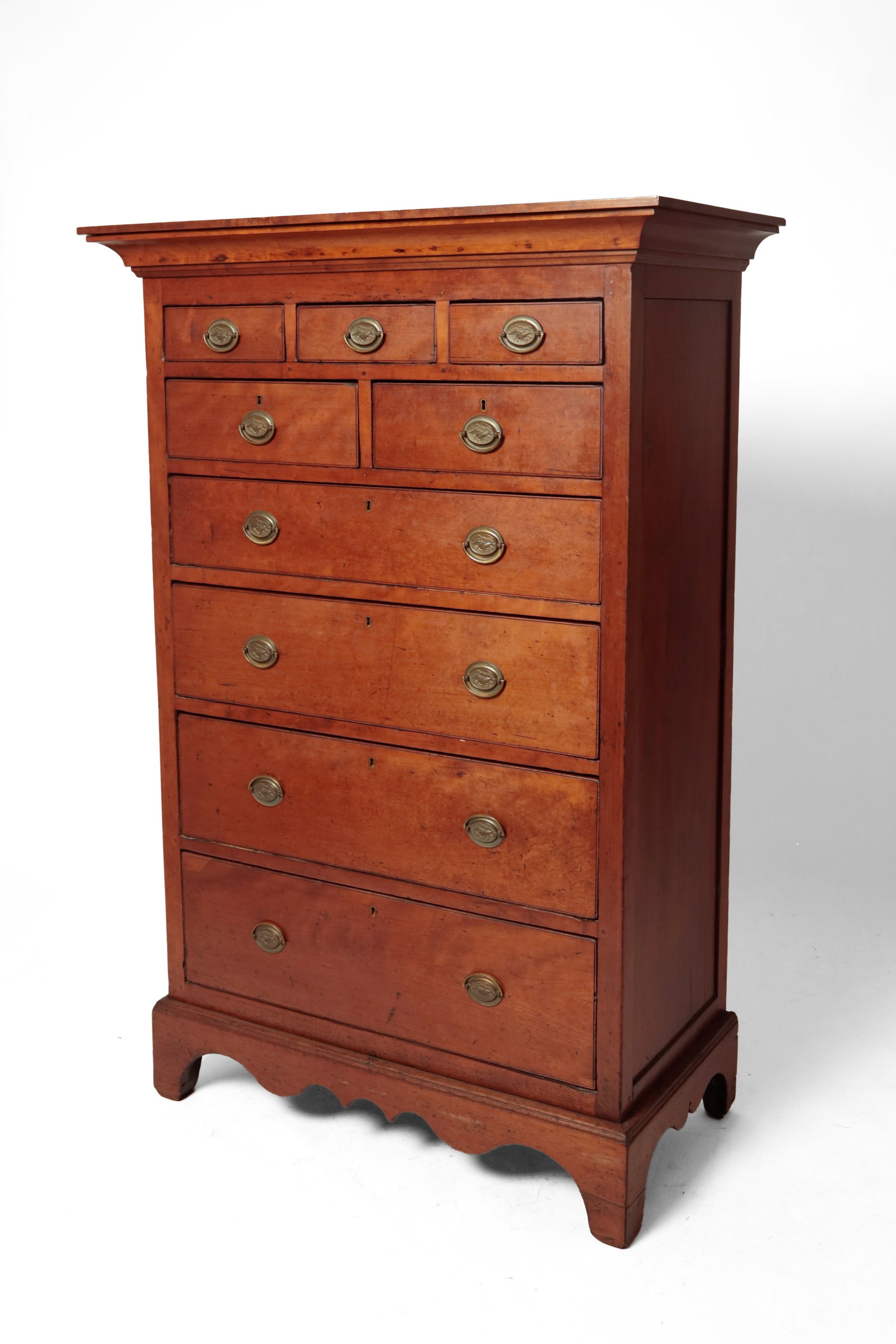HEPPLEWHITE TALL CHEST. (1 of 9)