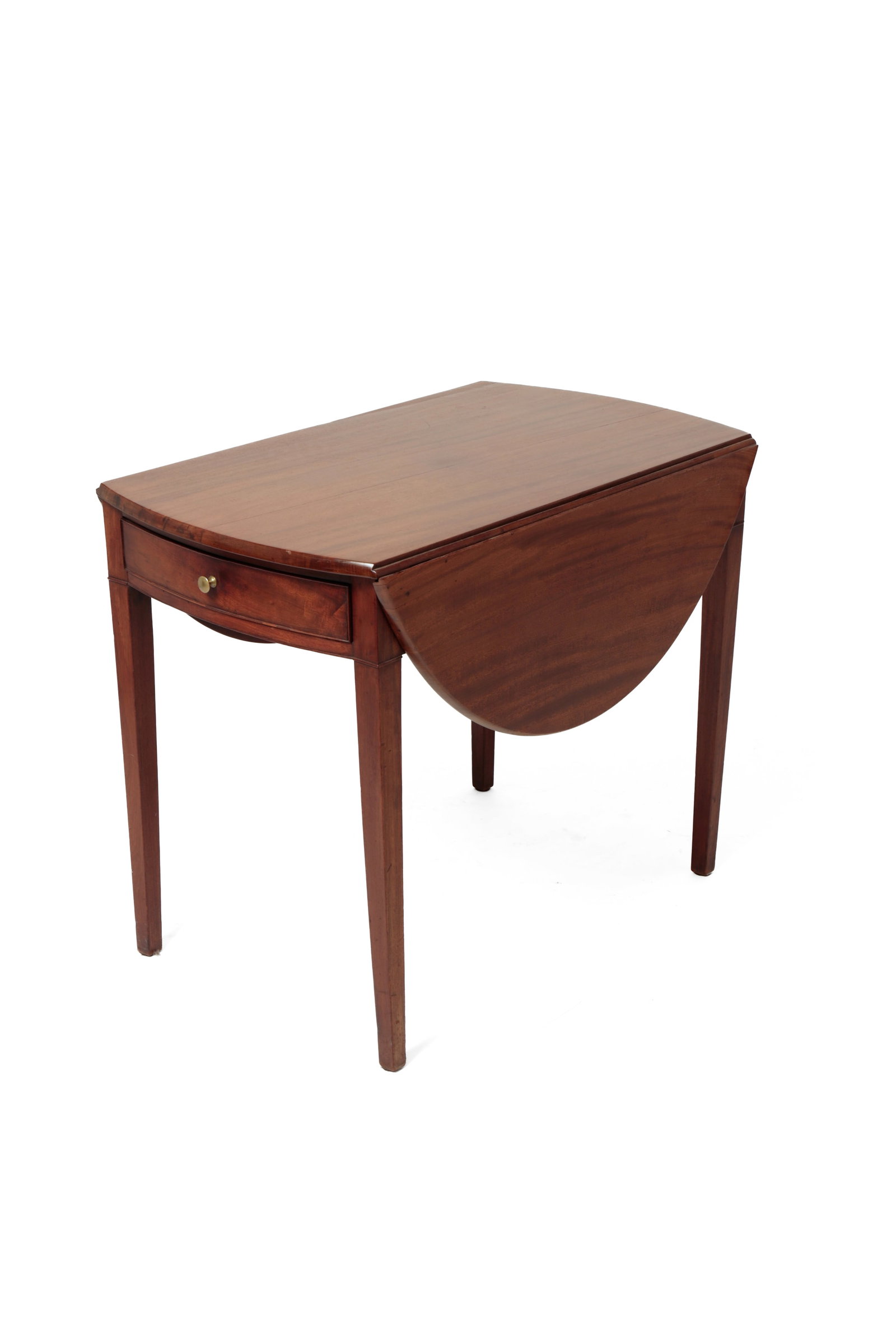 HEPPLEWHITE MAHOGANY PEMBROKE TABLE. (1 of 8)