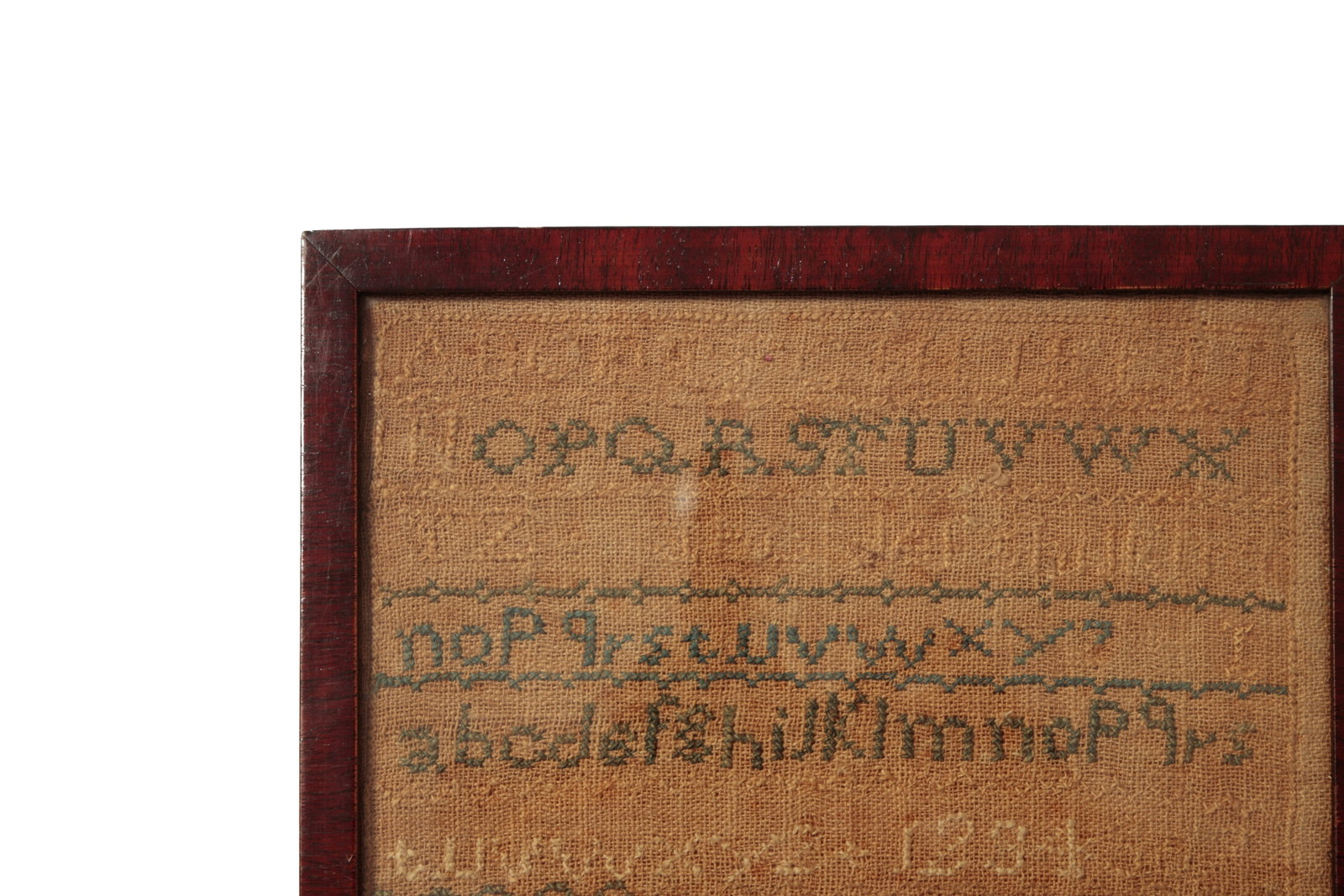 FRAMED NEEDLEWORK SAMPLER. - 4