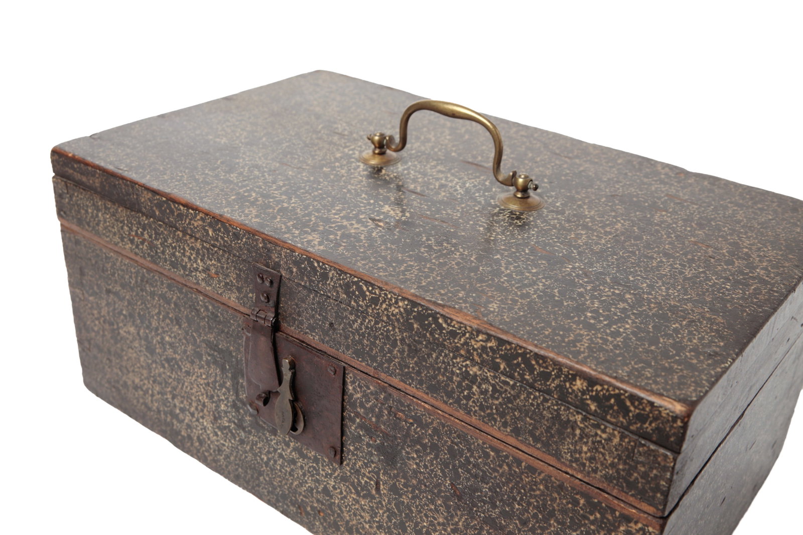 NEW ENGLAND PAINTED DOCUMENT BOX. - 9