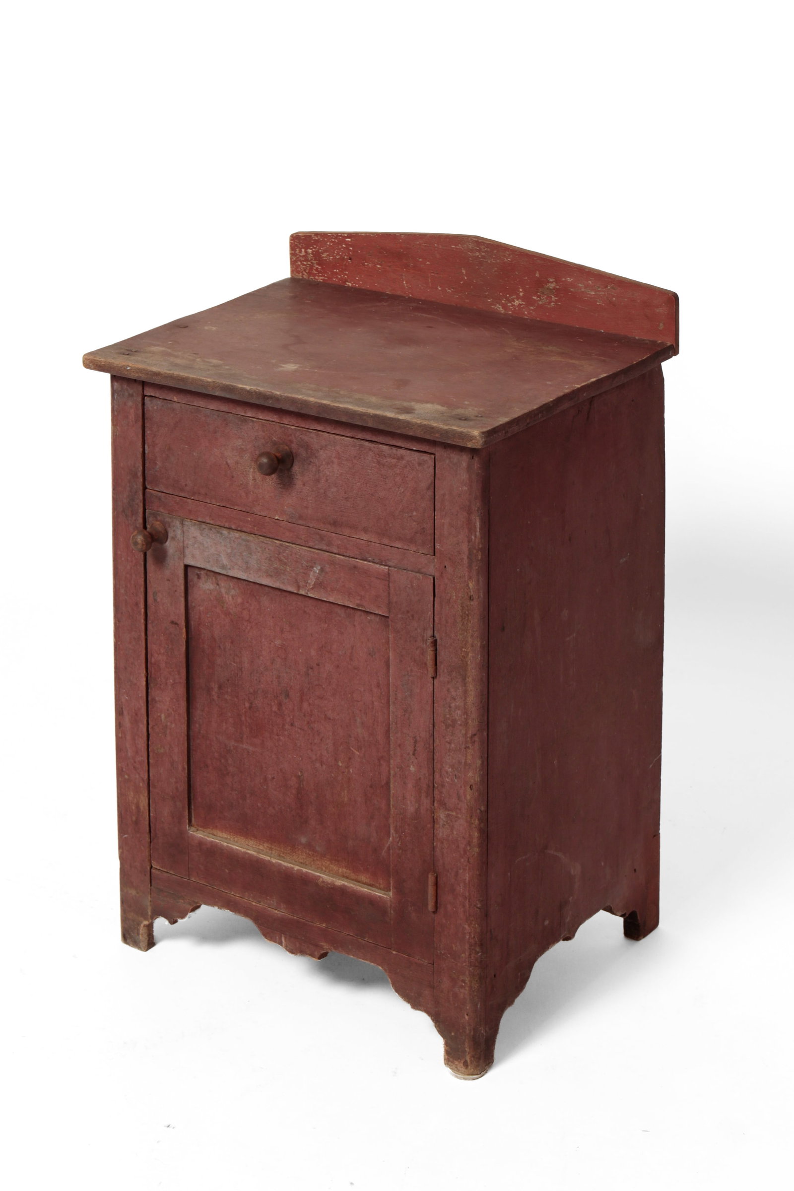COUNTRY WASHSTAND WITH ORIGINAL PUCE PAINT. (1 of 9)
