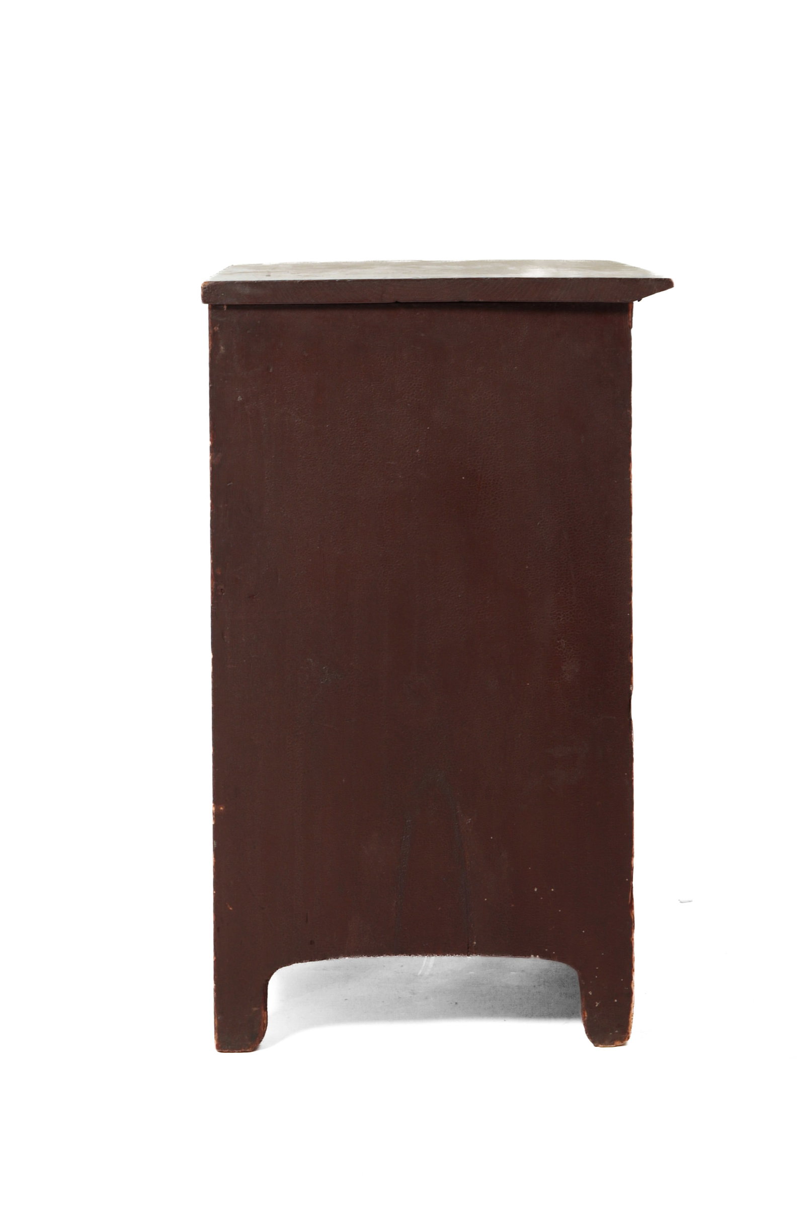 PAINT-DECORATED COMMODE WITH A SPLINT BASKET BACKPACK. - 4