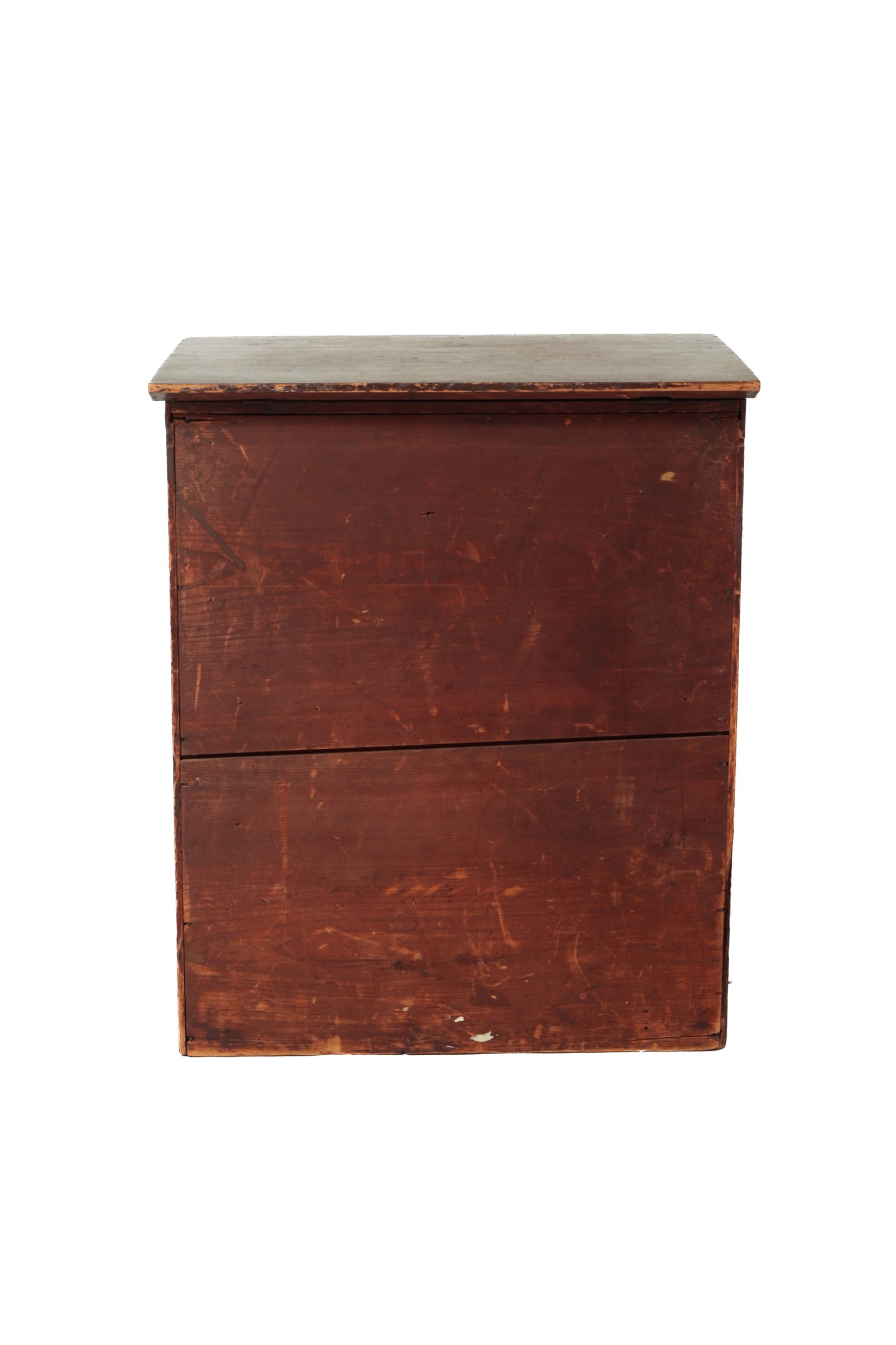 PAINT-DECORATED COMMODE WITH A SPLINT BASKET BACKPACK. - 5