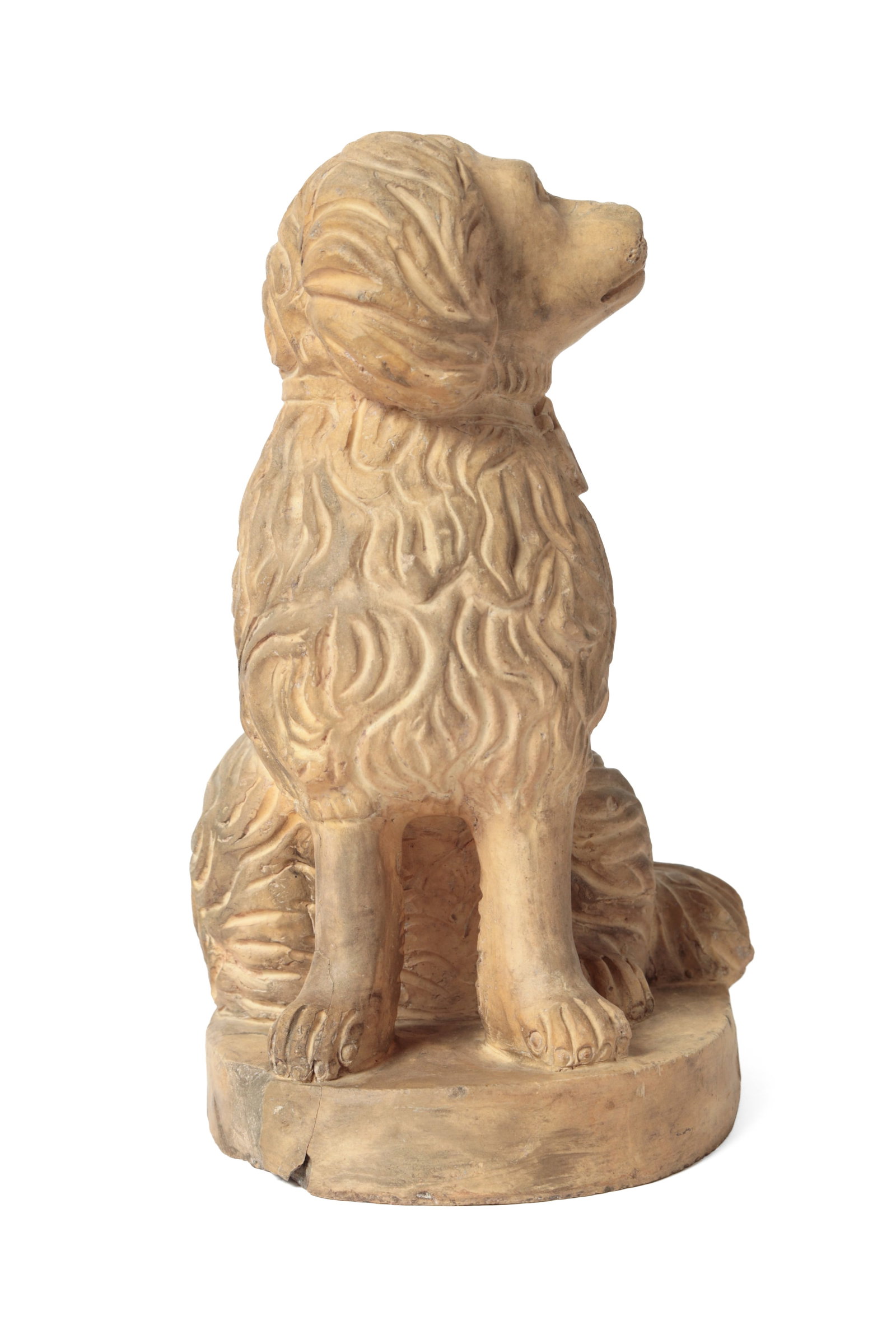 OHIO BUFF CLAY SEATED SPANIEL. - 5