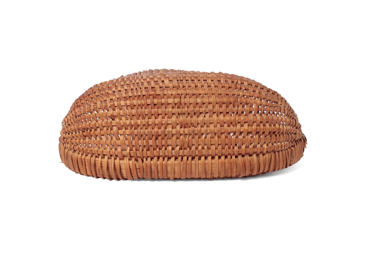 TWO WOVEN SPLINT HALF-BASKETS. - 7