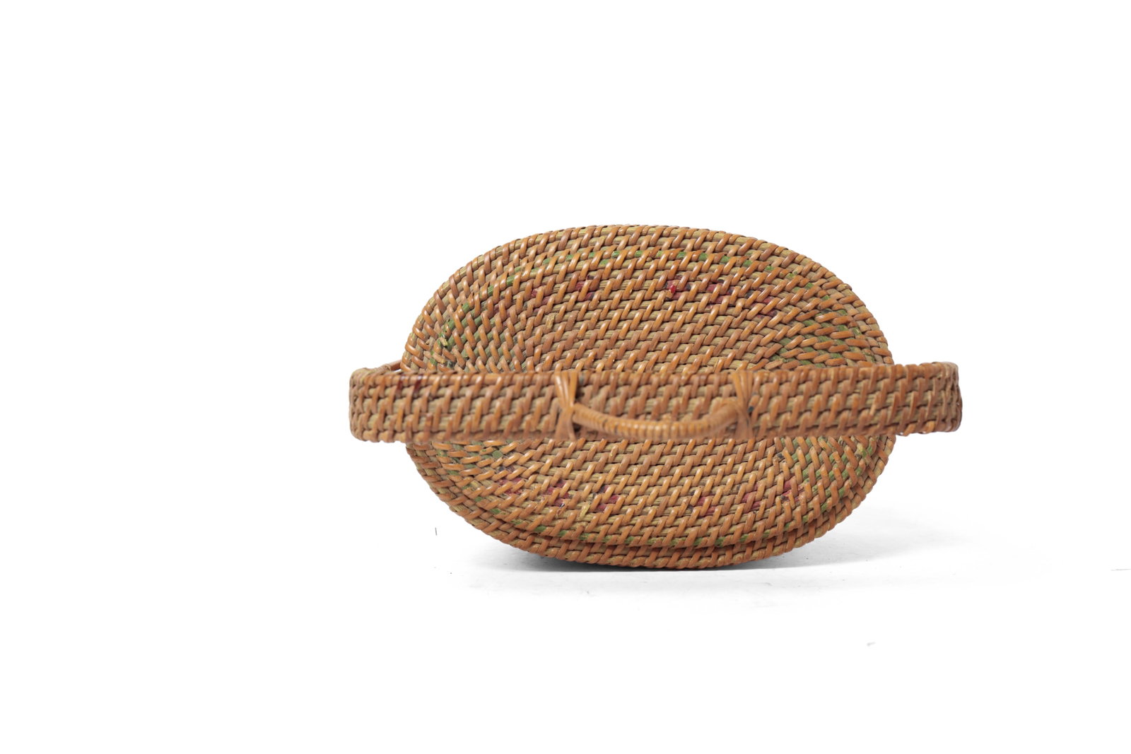 TWO LIDDED BASKETS. - 7