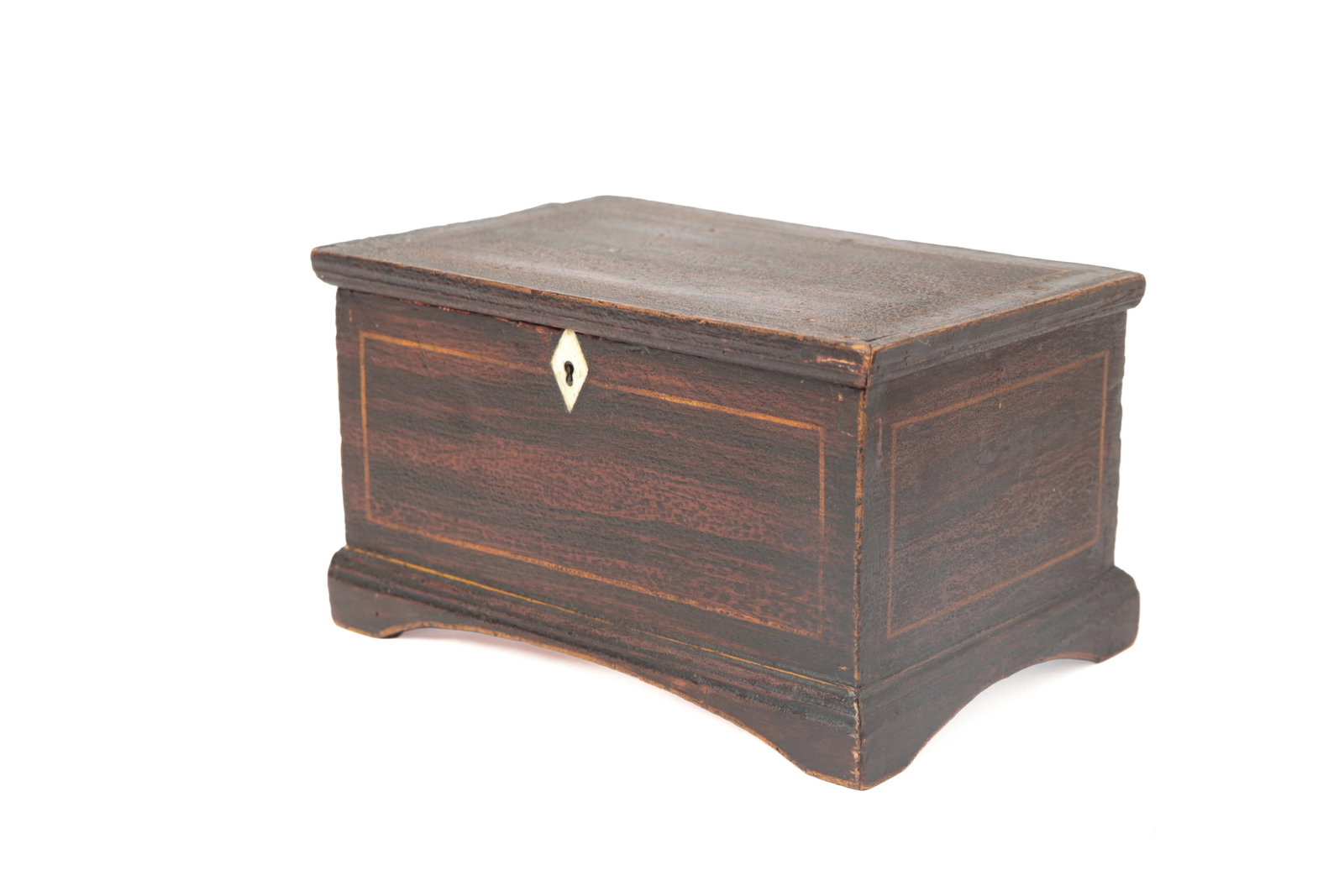 JEWELRY BOX WITH ORIGINAL GRAIN PAINT. (1 of 13)