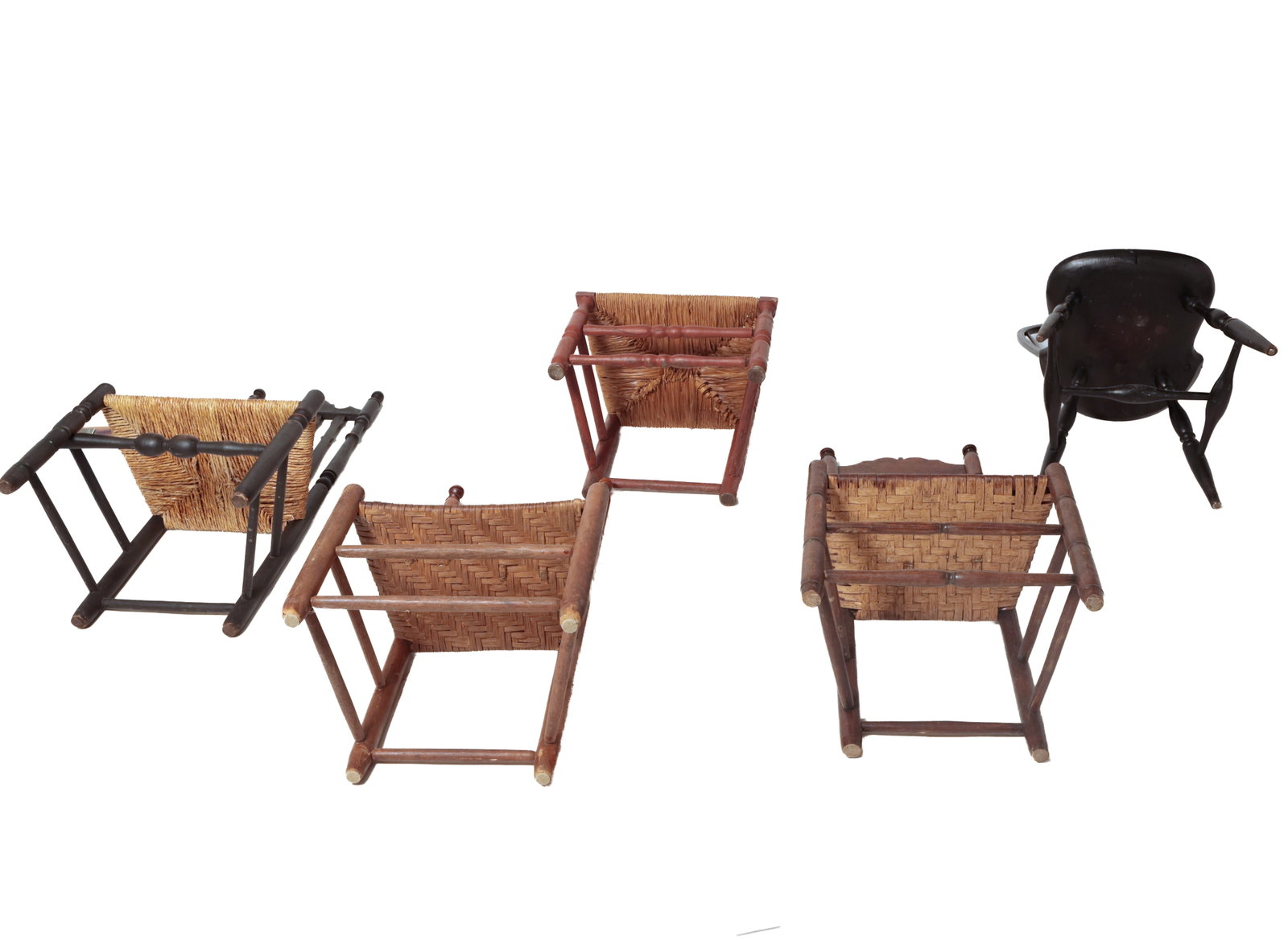 FIVE SIDE CHAIRS. - 2