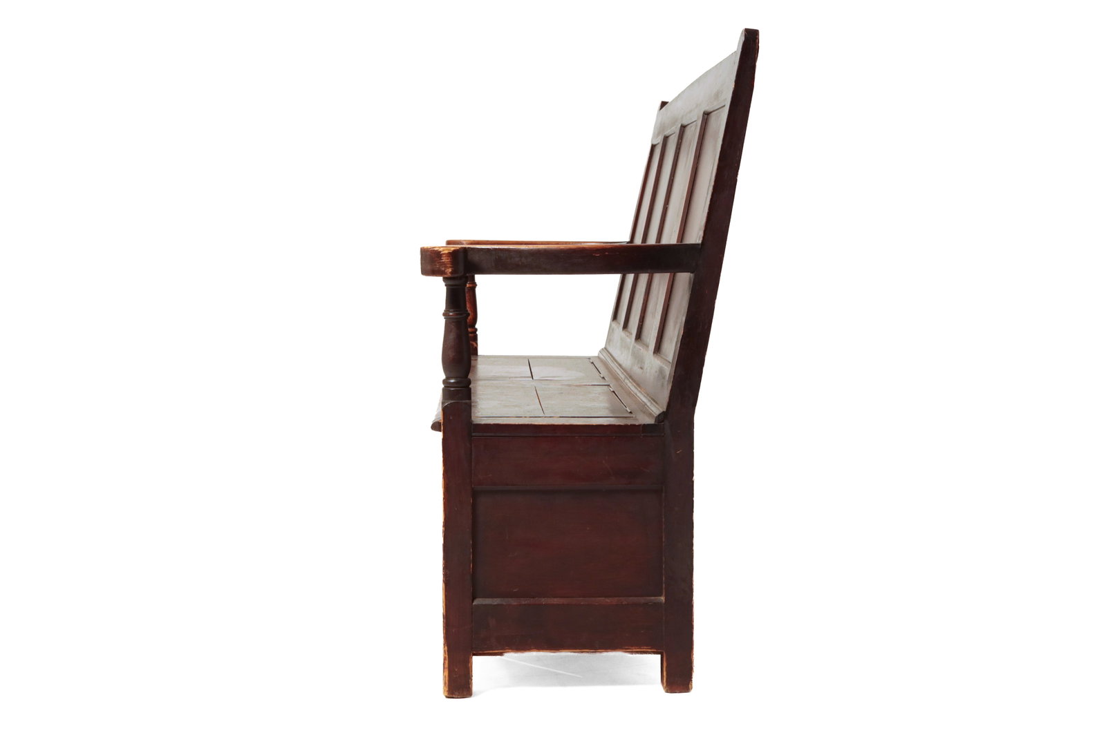 HIGH-BACK FIRESIDE BENCH. - 3