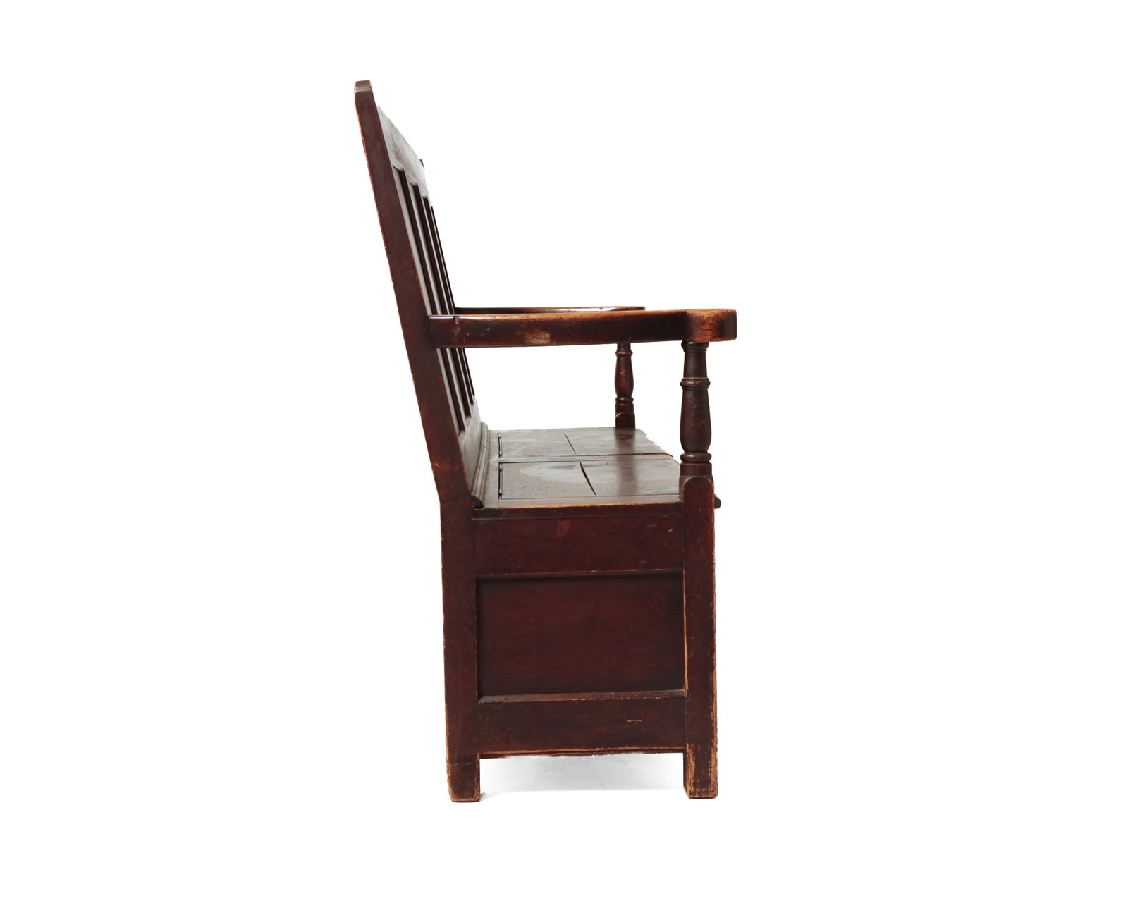 HIGH-BACK FIRESIDE BENCH. - 5