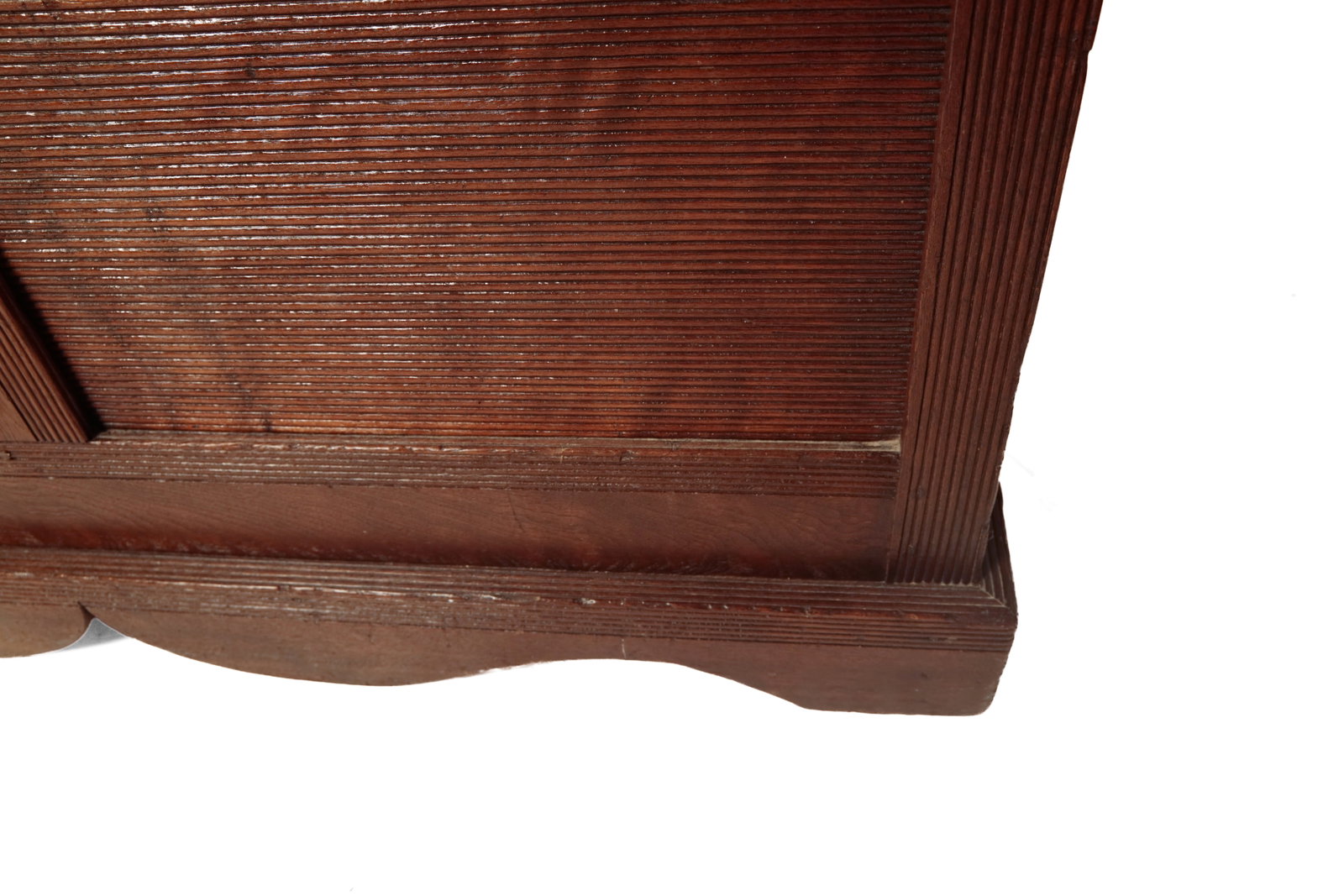 UNUSUAL WALNUT BLANKET CHEST. - 10