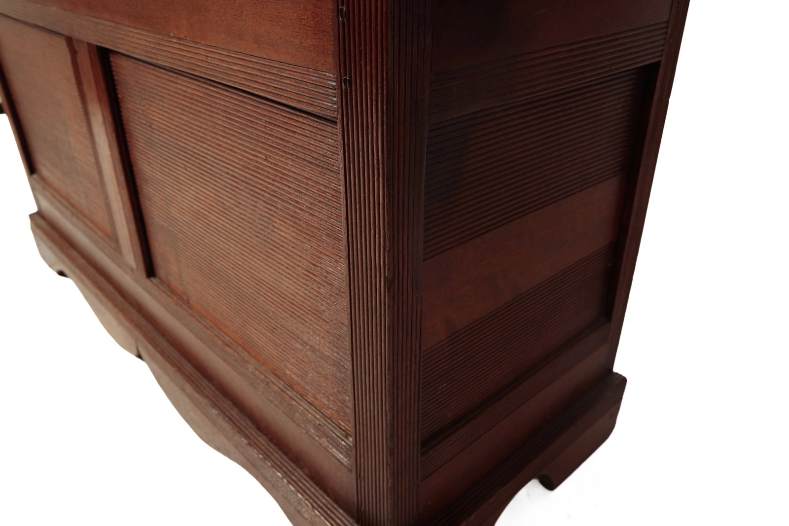 UNUSUAL WALNUT BLANKET CHEST. - 11