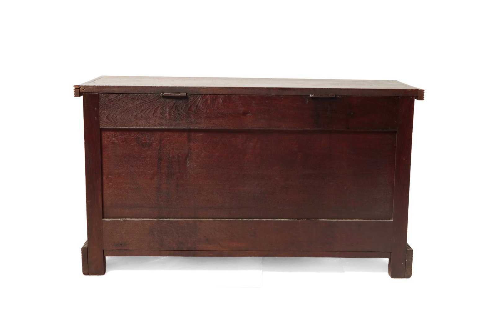 UNUSUAL WALNUT BLANKET CHEST. - 4