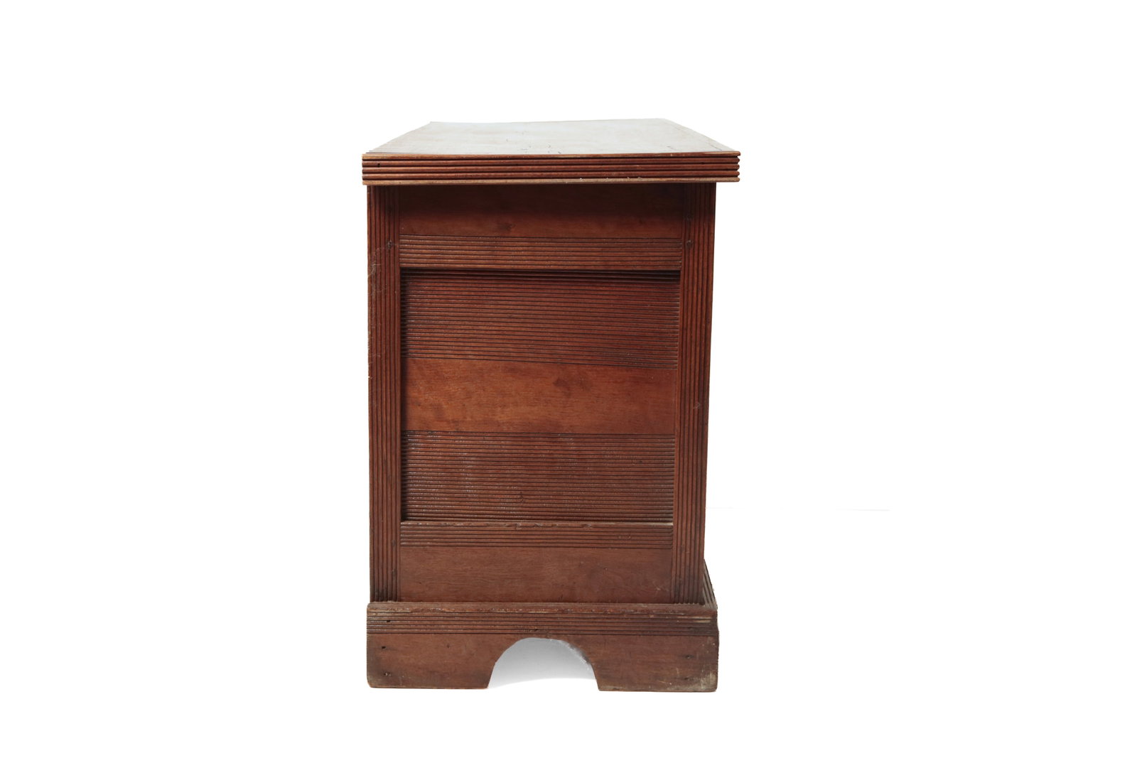 UNUSUAL WALNUT BLANKET CHEST. - 5