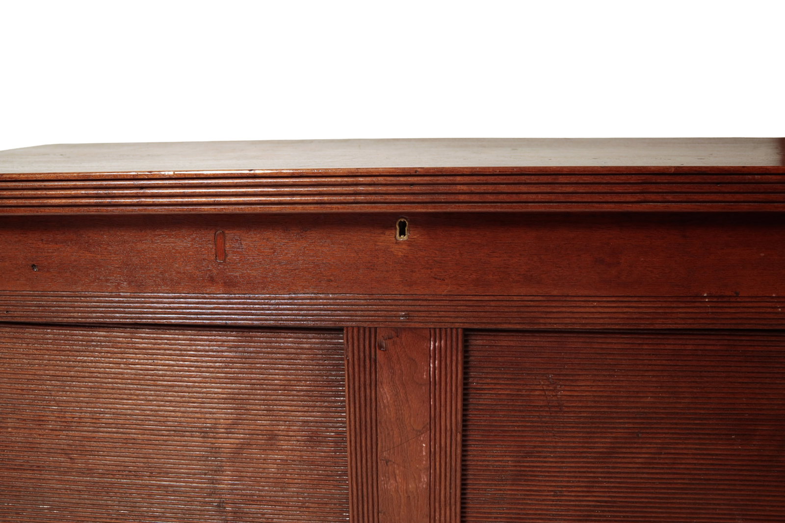 UNUSUAL WALNUT BLANKET CHEST. - 9