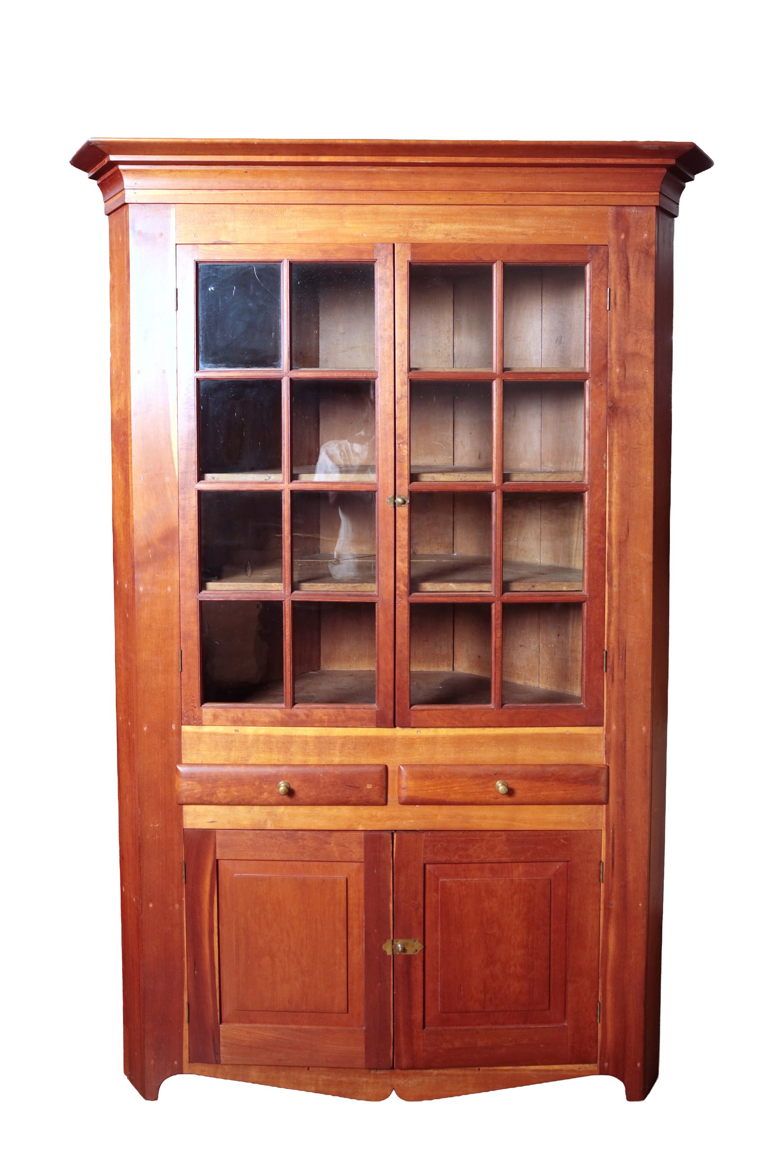 CHERRY CORNER CUPBOARD. (1 of 5)