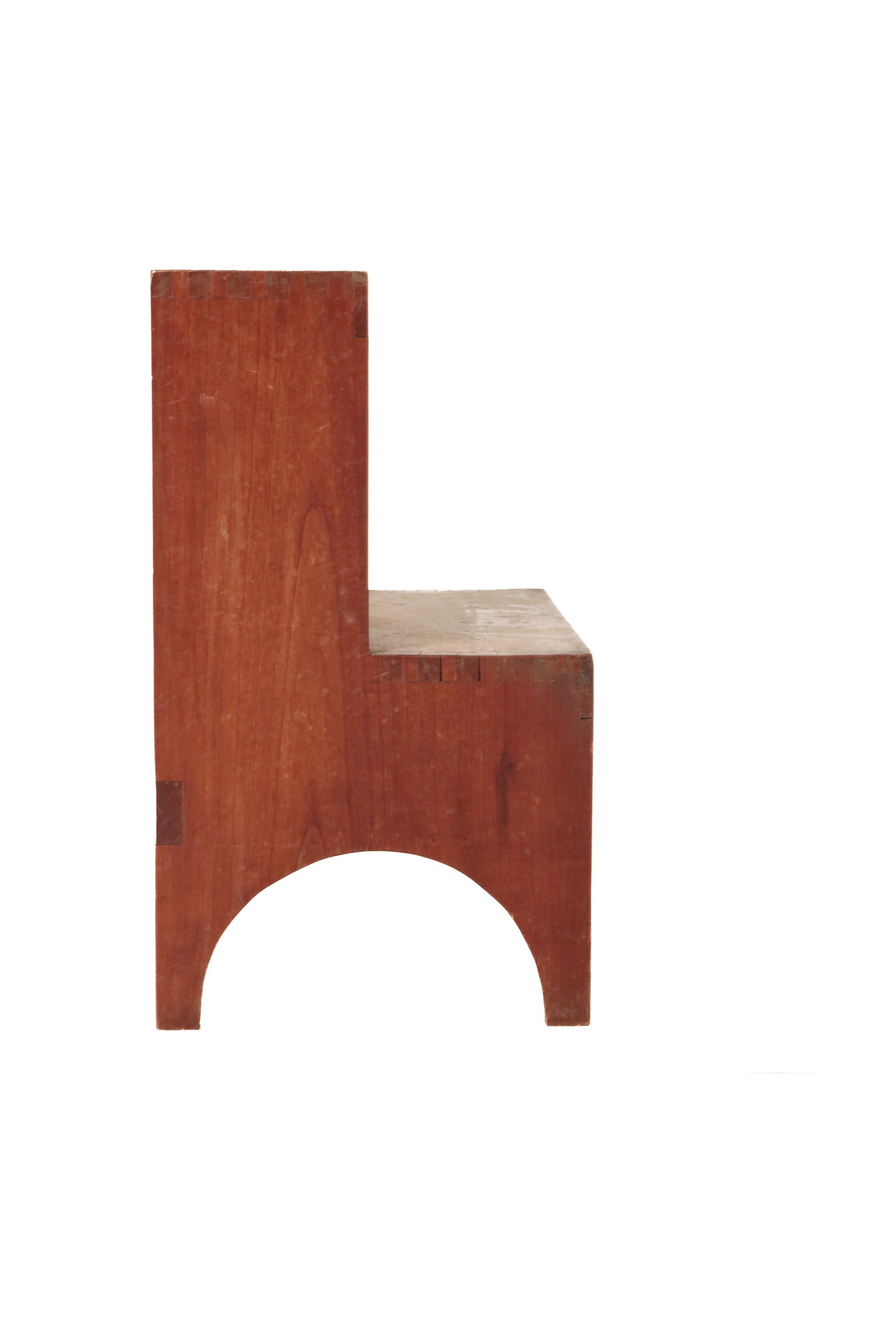 ENGLISH YEW BED STEPS. - 5