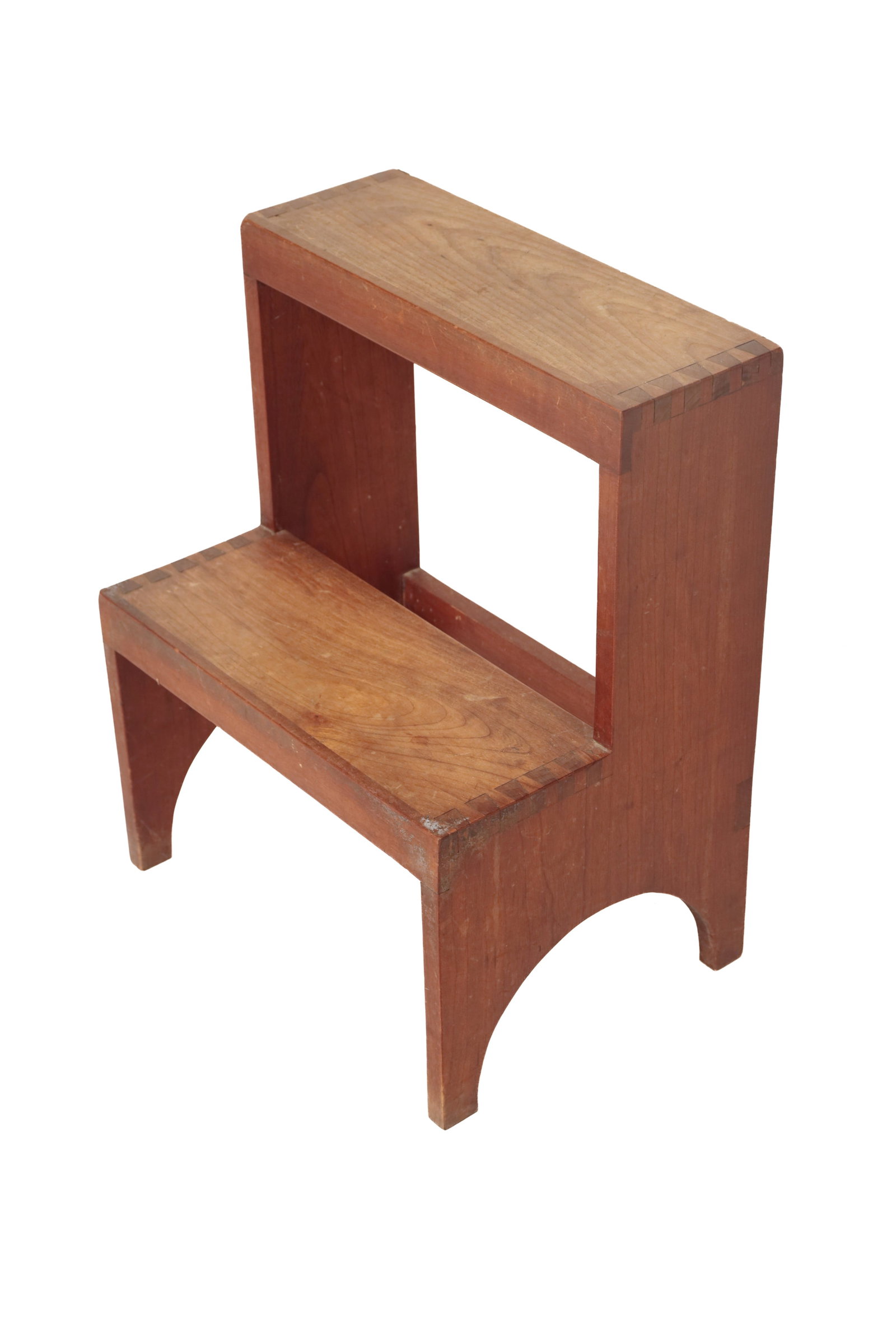 ENGLISH YEW BED STEPS. - 9