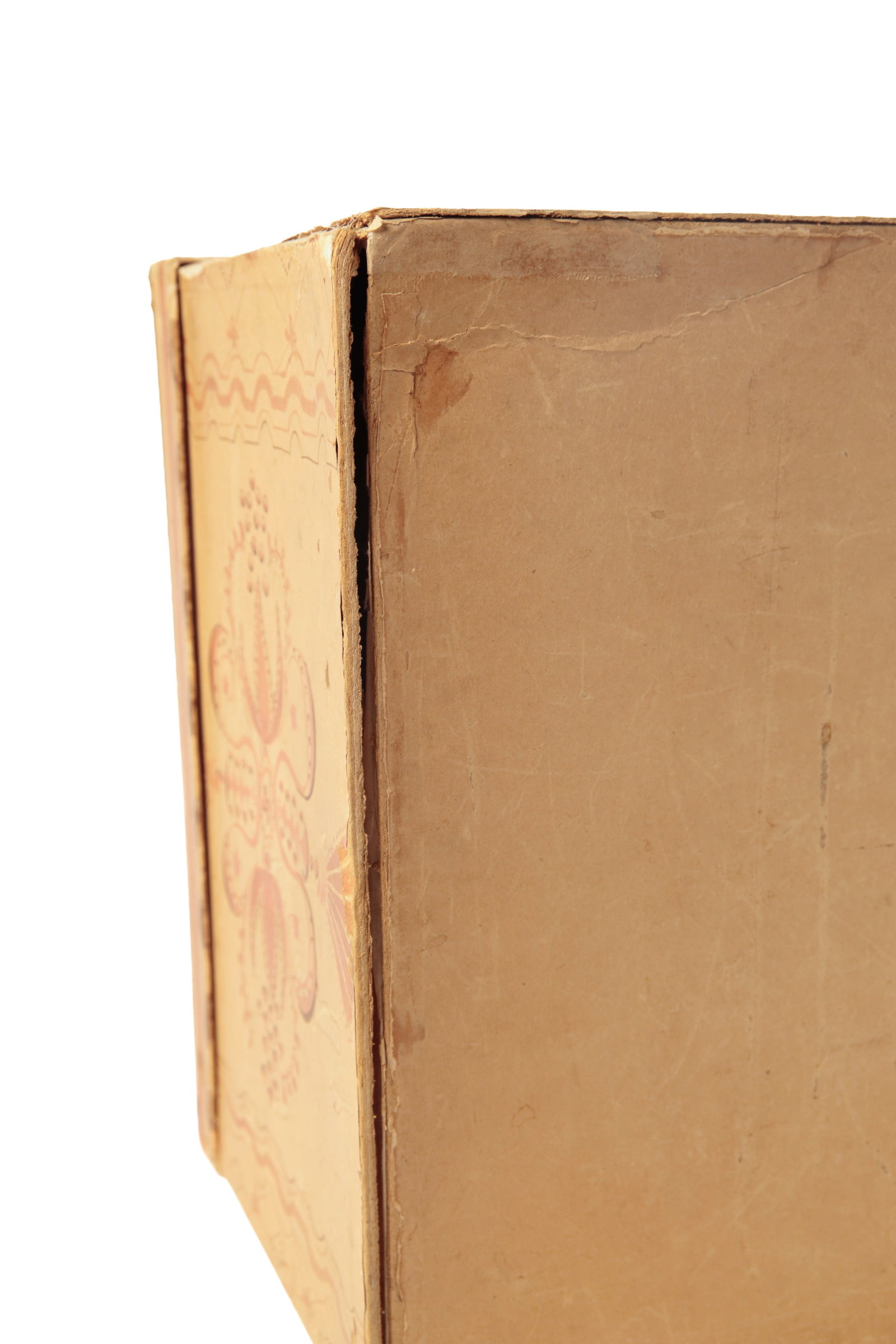 PAINTED LIDDED PAPER BOX. - 9