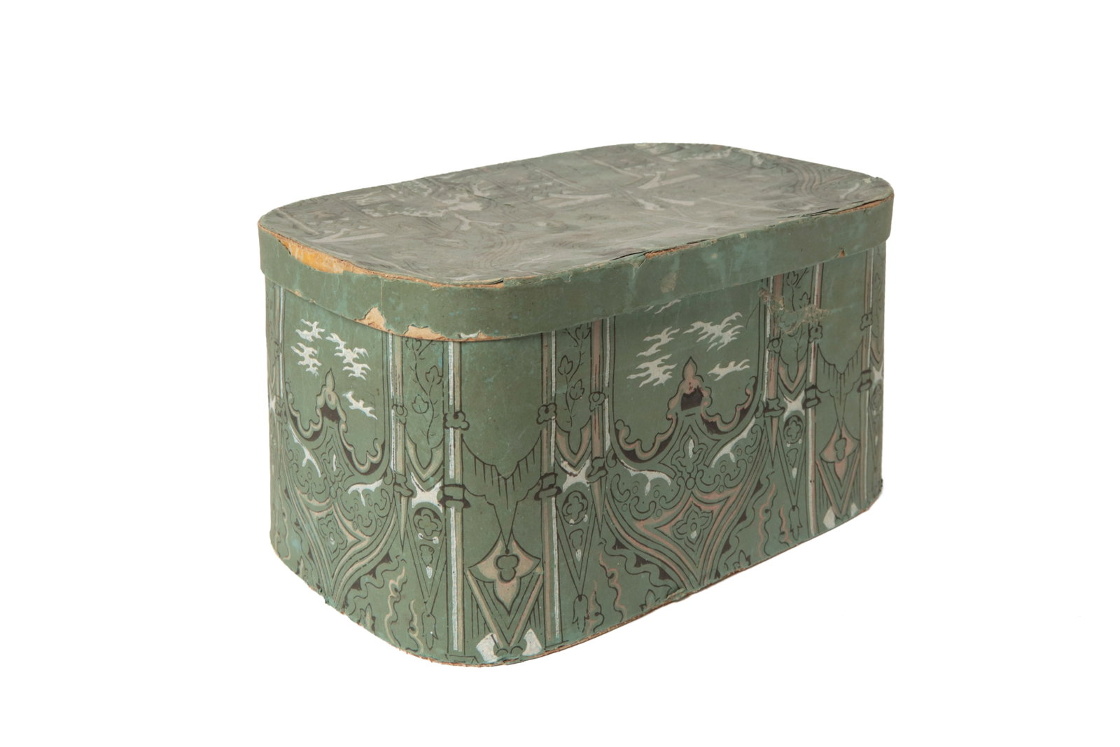 THREE WALLPAPER BAND BOXES. - 8