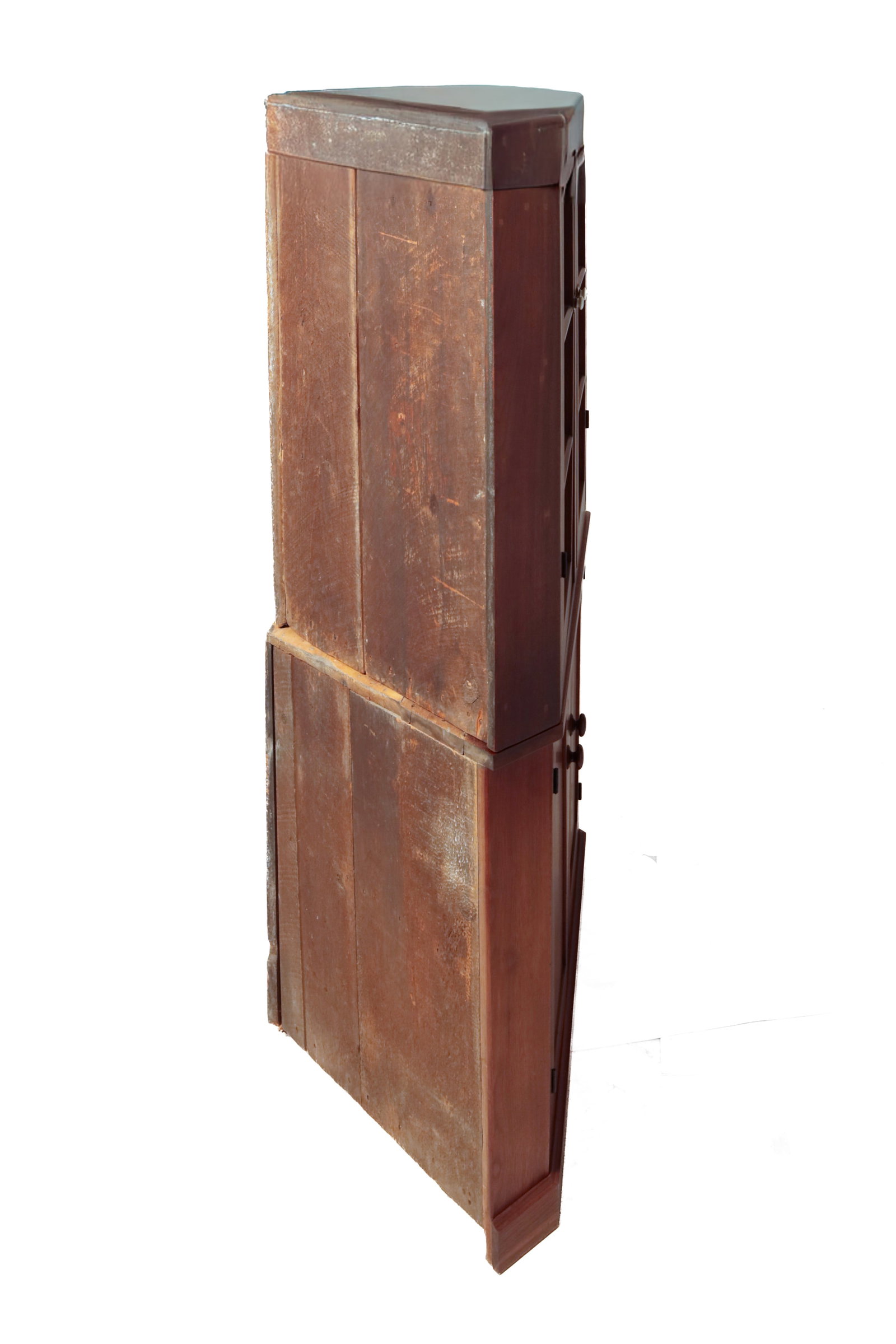 WALNUT CORNER CUPBOARD. - 4