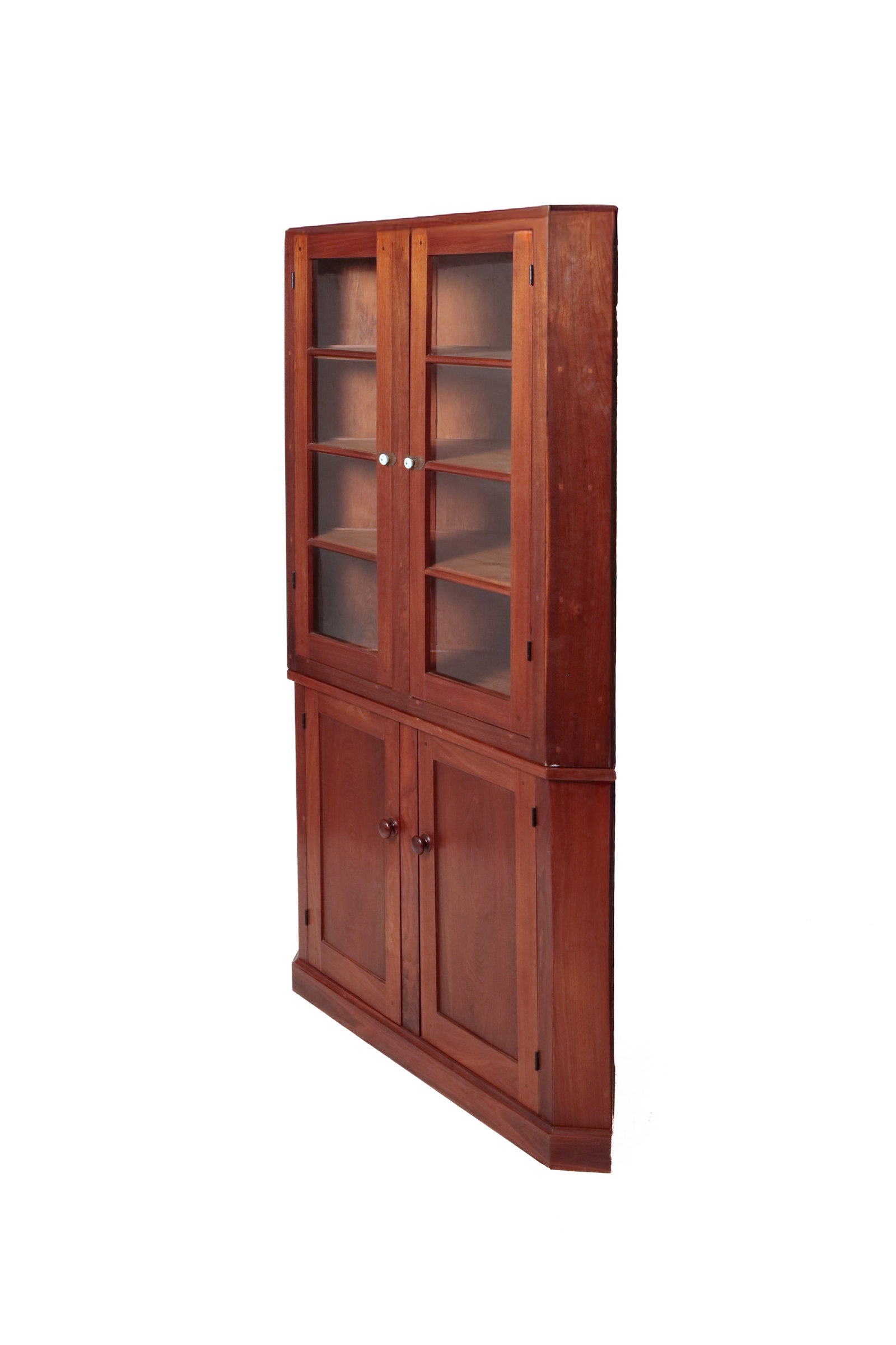 WALNUT CORNER CUPBOARD. - 5