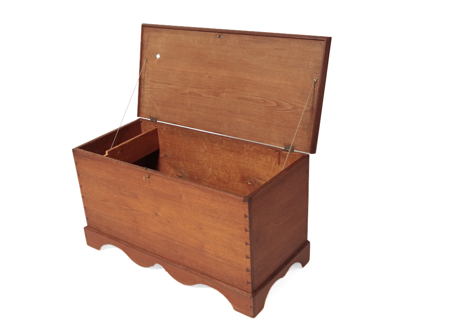 WALNUT BLANKET CHEST. - 6
