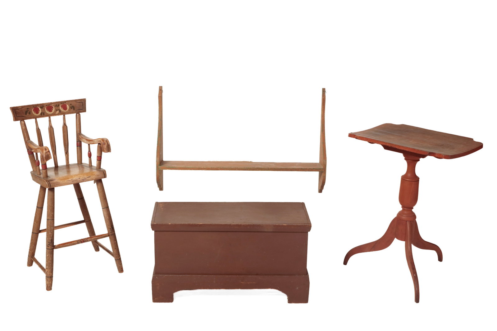 FOUR COUNTRY FURNITURE ITEMS. (1 of 20)