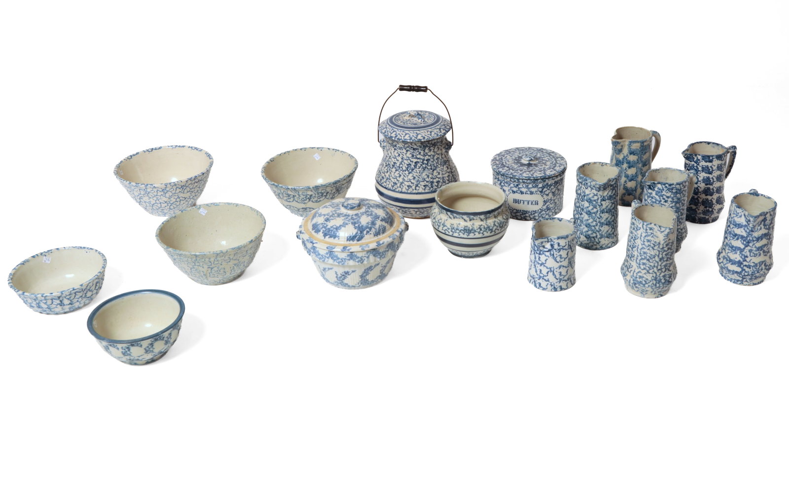 LARGE GROUP OF SPONGEWARE. (1 of 10)
