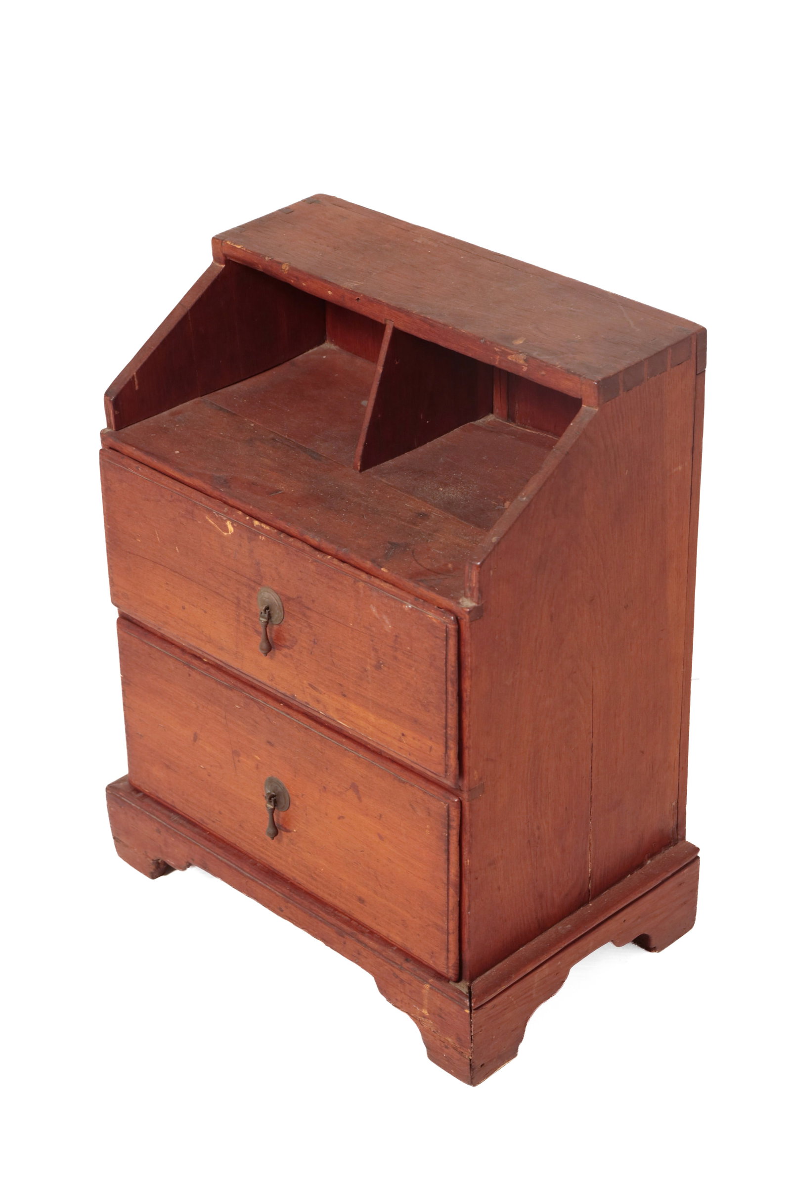 DIMINUTIVE CHILD'S SIZE PAINTED SECRETARY DESK. (1 of 18)