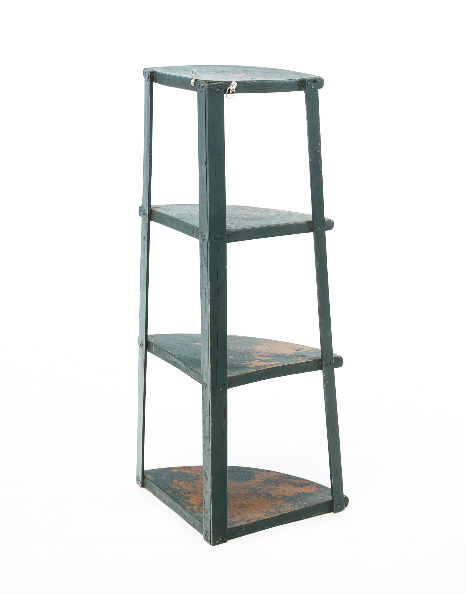 PAINTED HANGING CORNER SHELF. - 4