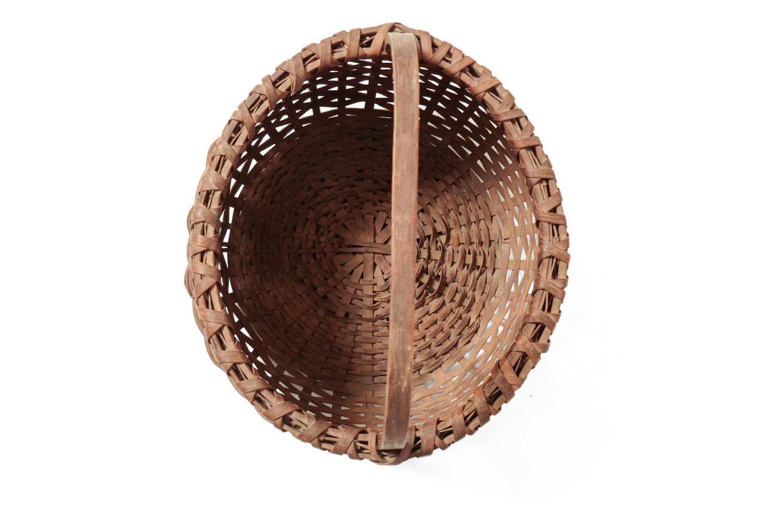 TWO DEMI-JOHN BOTTOM HANDLED BASKETS. - 10