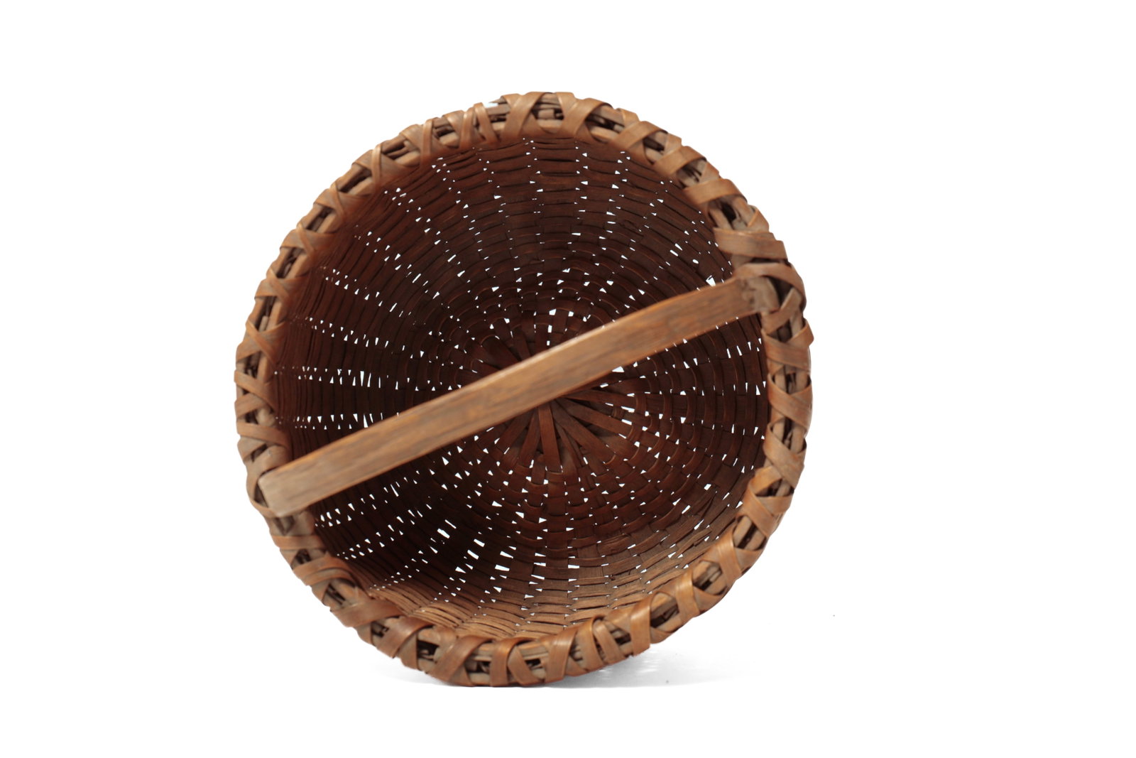 TWO DEMI-JOHN BOTTOM HANDLED BASKETS. - 4