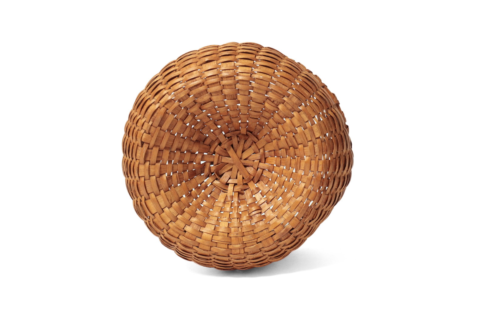 TWO DEMI-JOHN BOTTOM HANDLED BASKETS. - 5