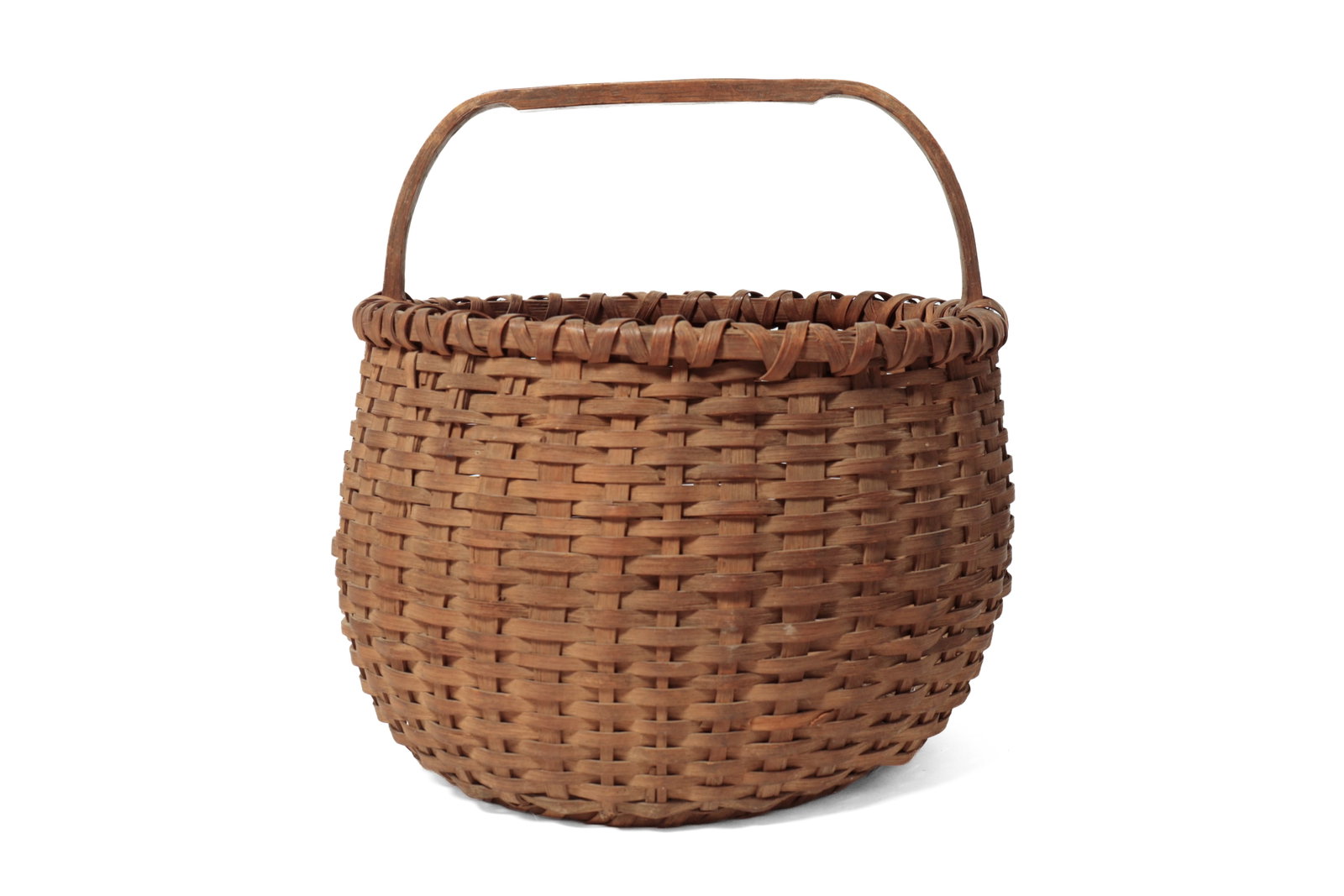 TWO DEMI-JOHN BOTTOM HANDLED BASKETS. - 7