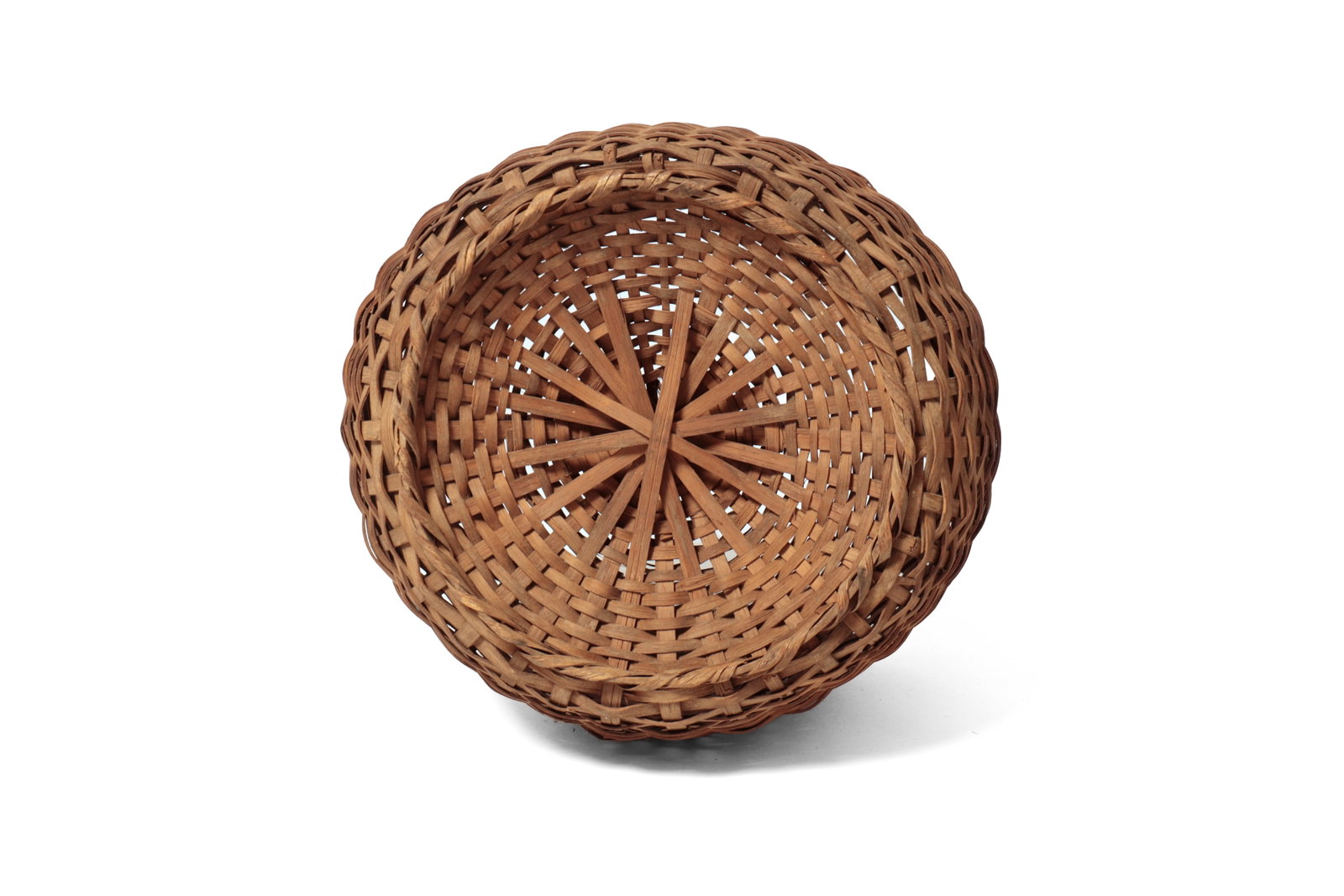 TWO DEMI-JOHN BOTTOM HANDLED BASKETS. - 9