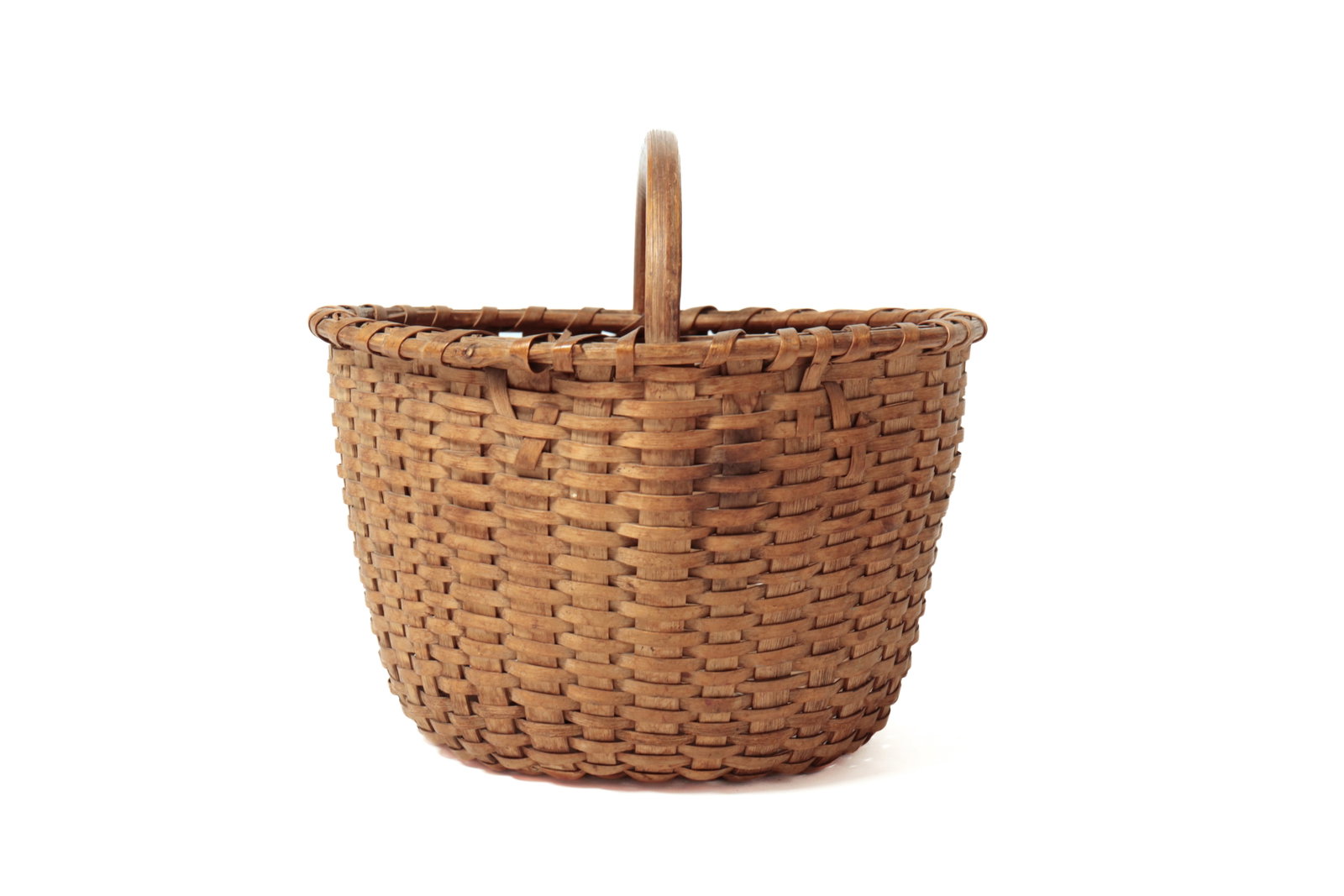THREE BENTWOOD HANDLED BASKETS. - 10