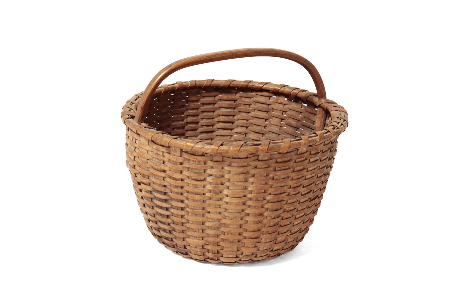 THREE BENTWOOD HANDLED BASKETS. - 13