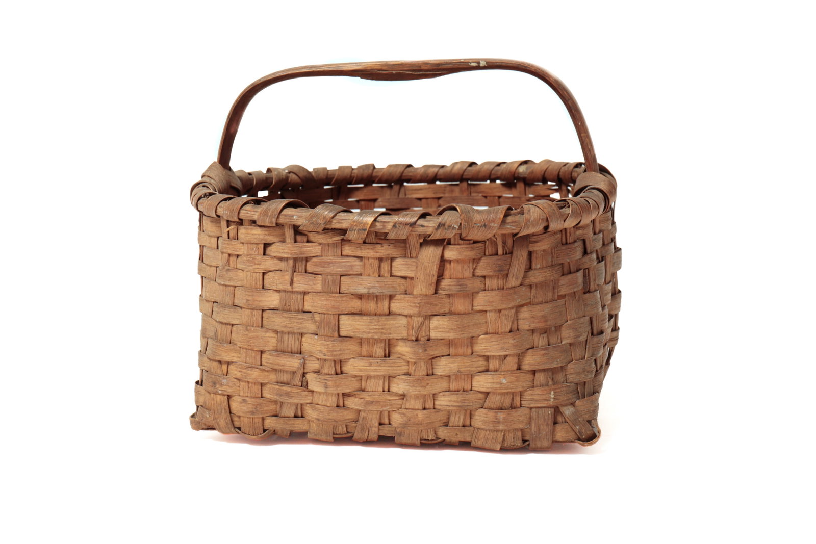 THREE BENTWOOD HANDLED BASKETS. - 14